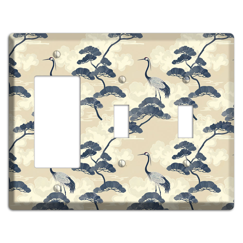 Indigo Pine Serenity Rocker / 2 Toggle Wallplate