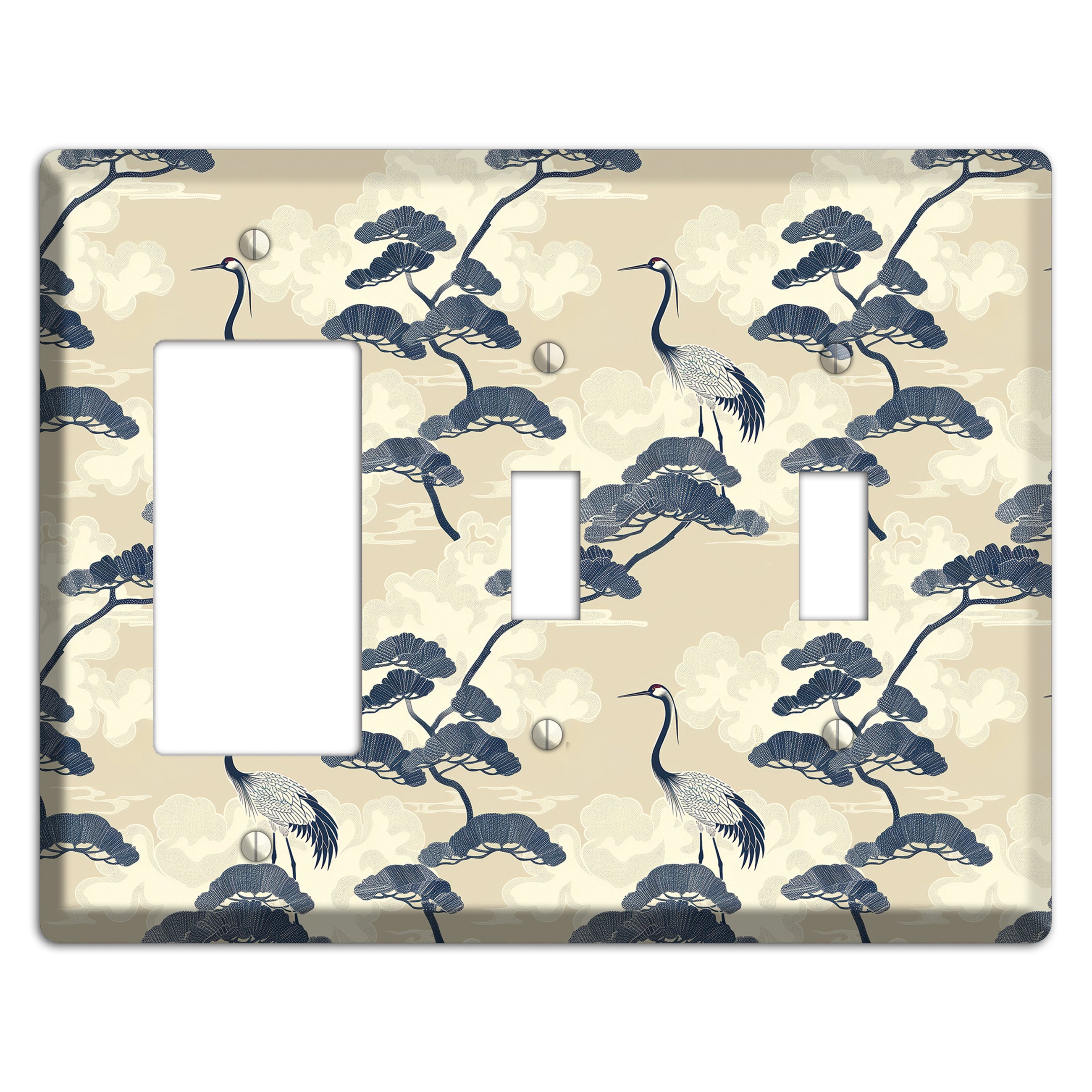 Indigo Pine Serenity Rocker / 2 Toggle Wallplate