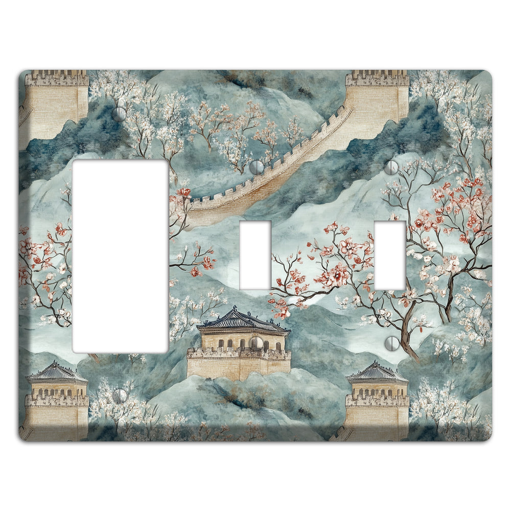 Rampart & Blossom Rocker / 2 Toggle Wallplate