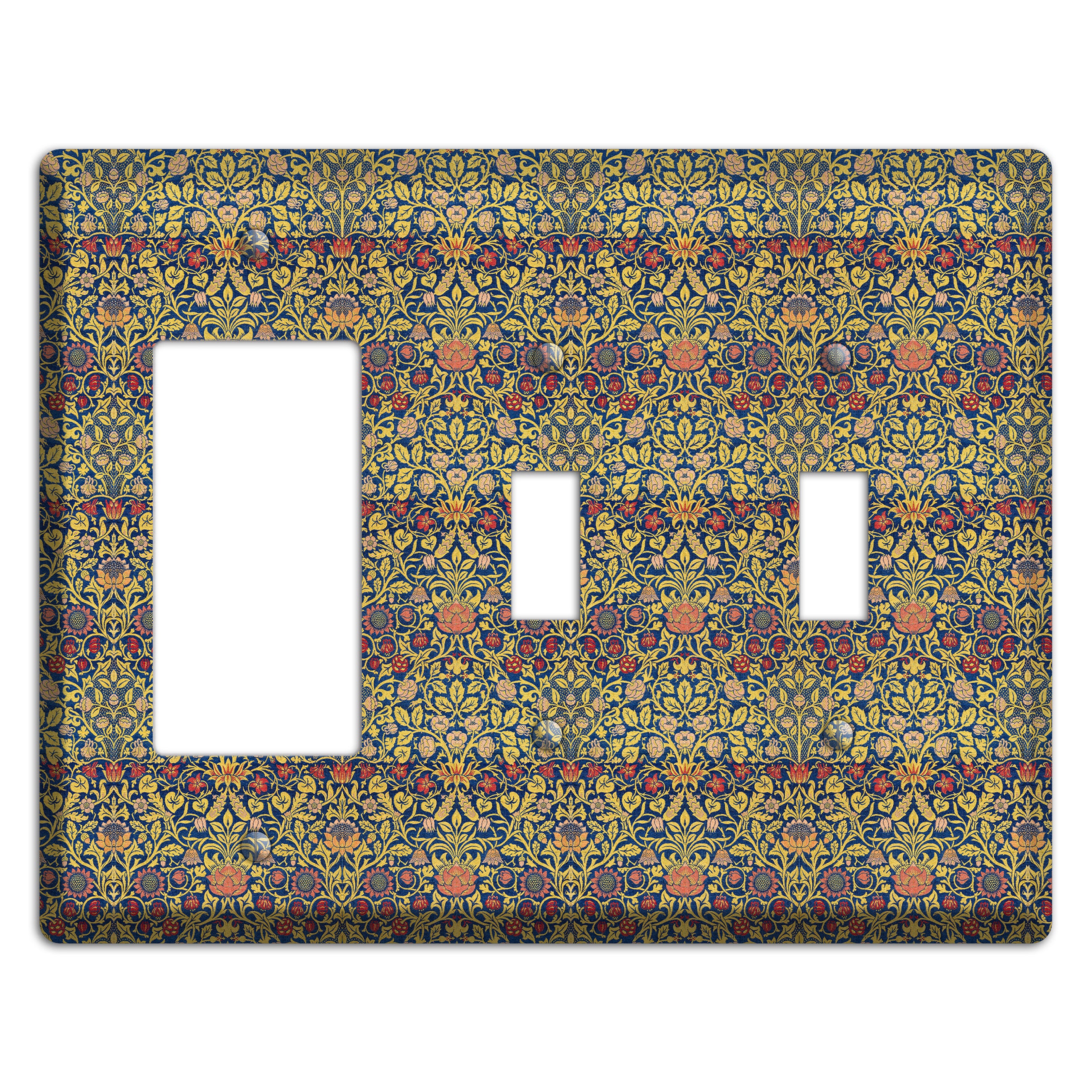 Orchard Garden Stripe Rocker / 2 Toggle Wallplate