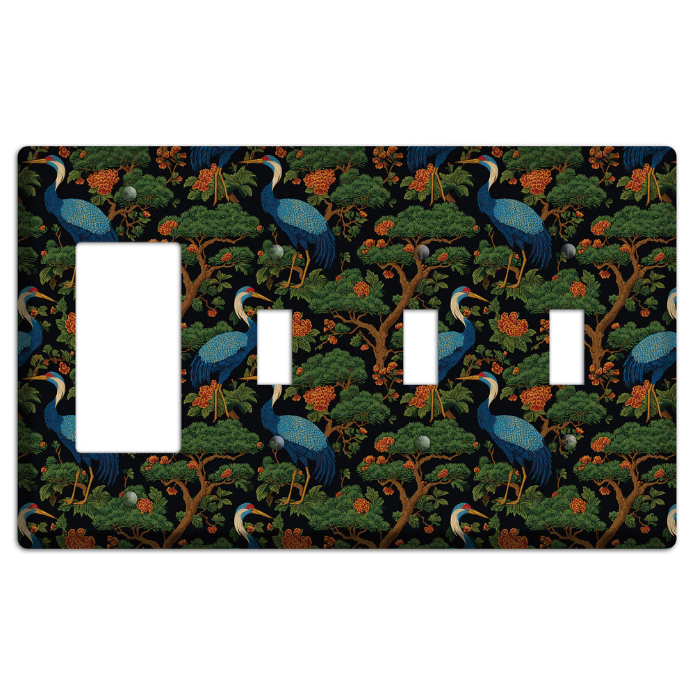 Cobalt Pine Vigil Rocker / 3 Toggle Wallplate