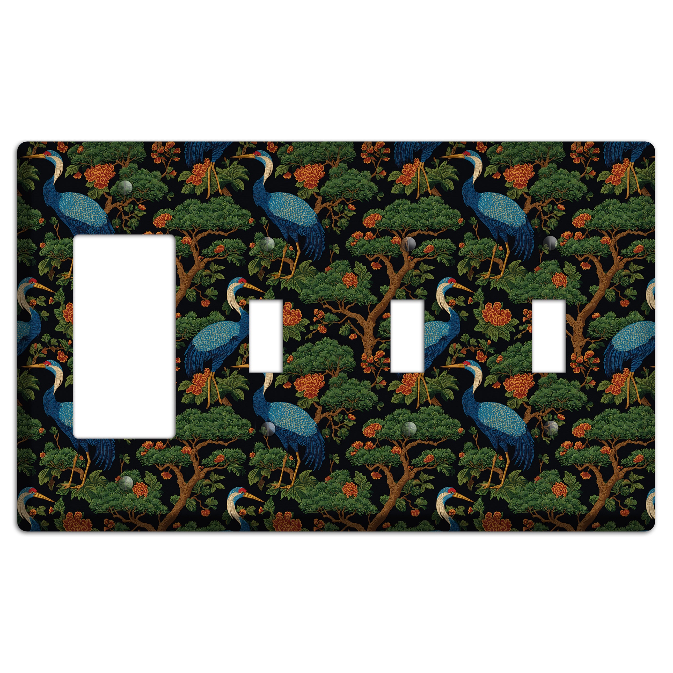 Cobalt Pine Vigil Rocker / 3 Toggle Wallplate
