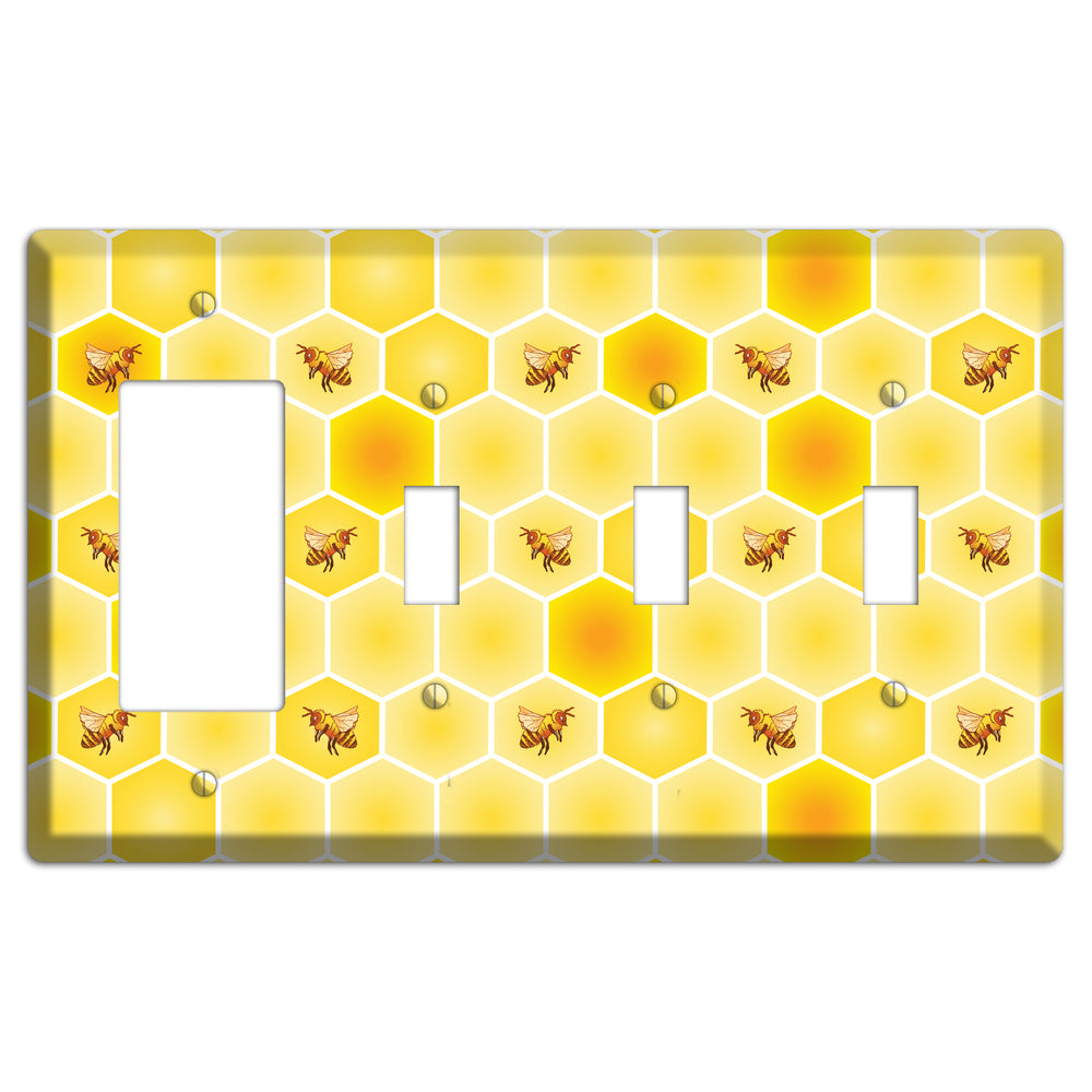 Colony in Formation Rocker / 3 Toggle Wallplate