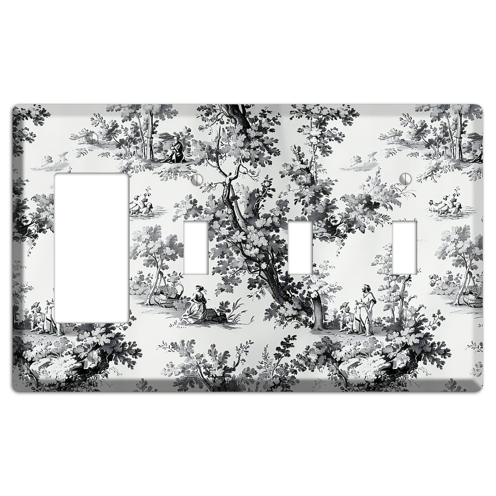 Pastoral Whisper Rocker / 3 Toggle Wallplate