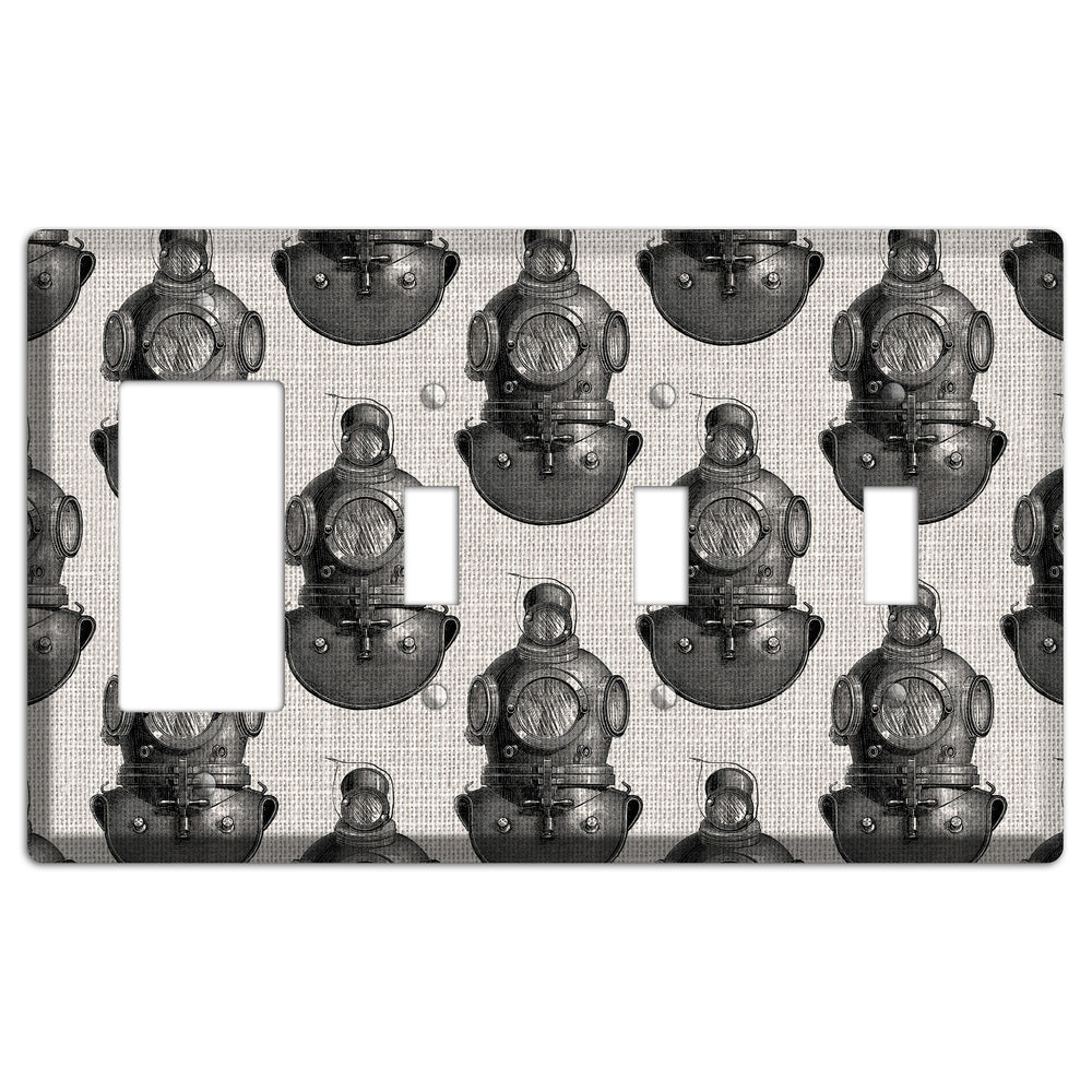 Deep Diver Rocker / 3 Toggle Wallplate