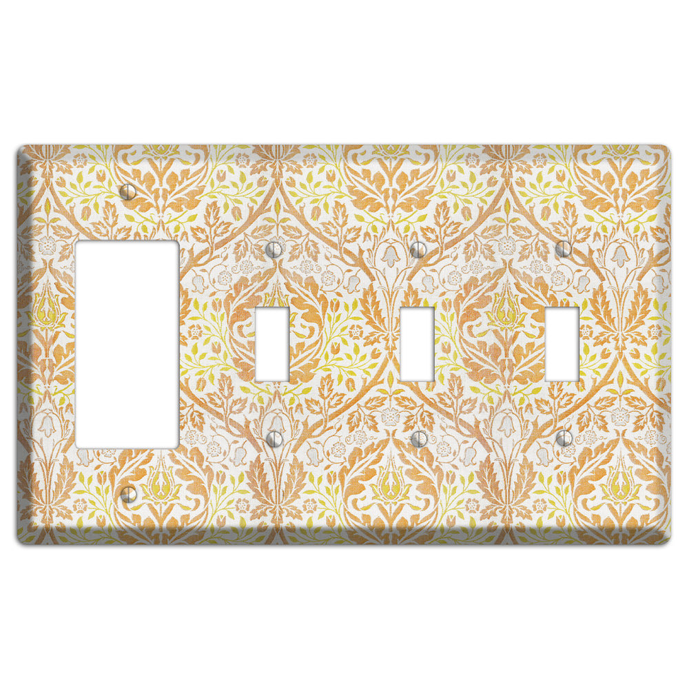 Citrus Tapestry Rocker / 3 Toggle Wallplate