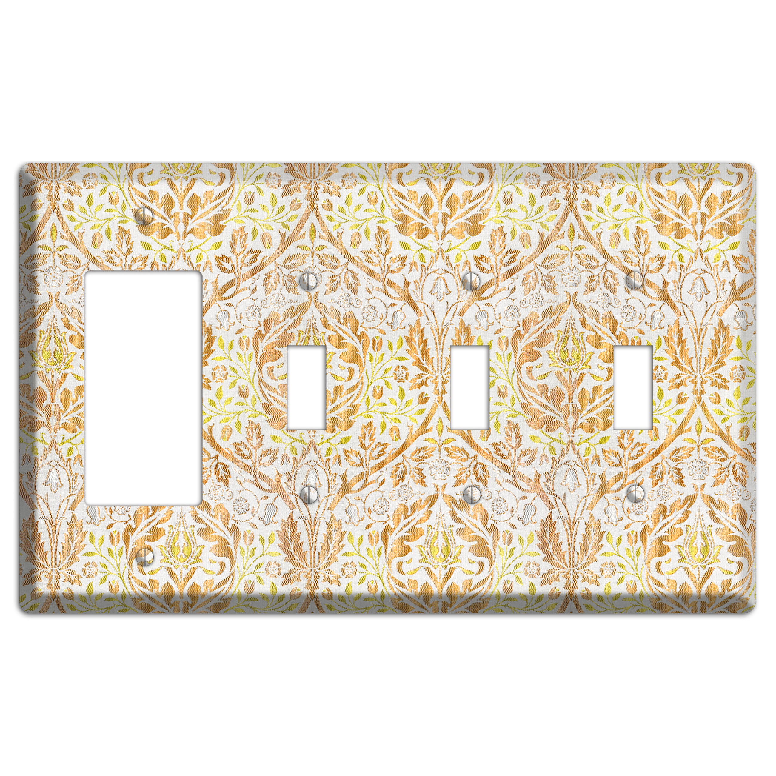Citrus Tapestry Rocker / 3 Toggle Wallplate