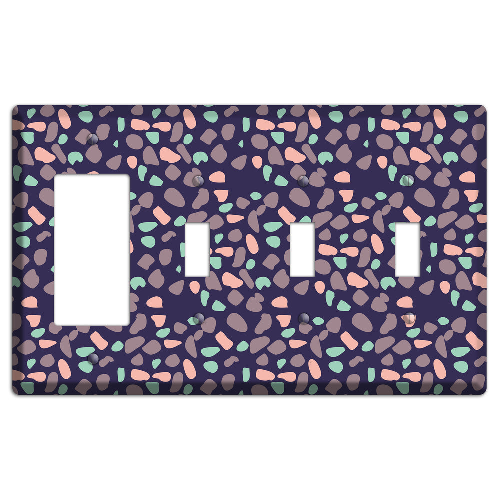 Cosmic Sprinkle Rocker / 3 Toggle Wallplate