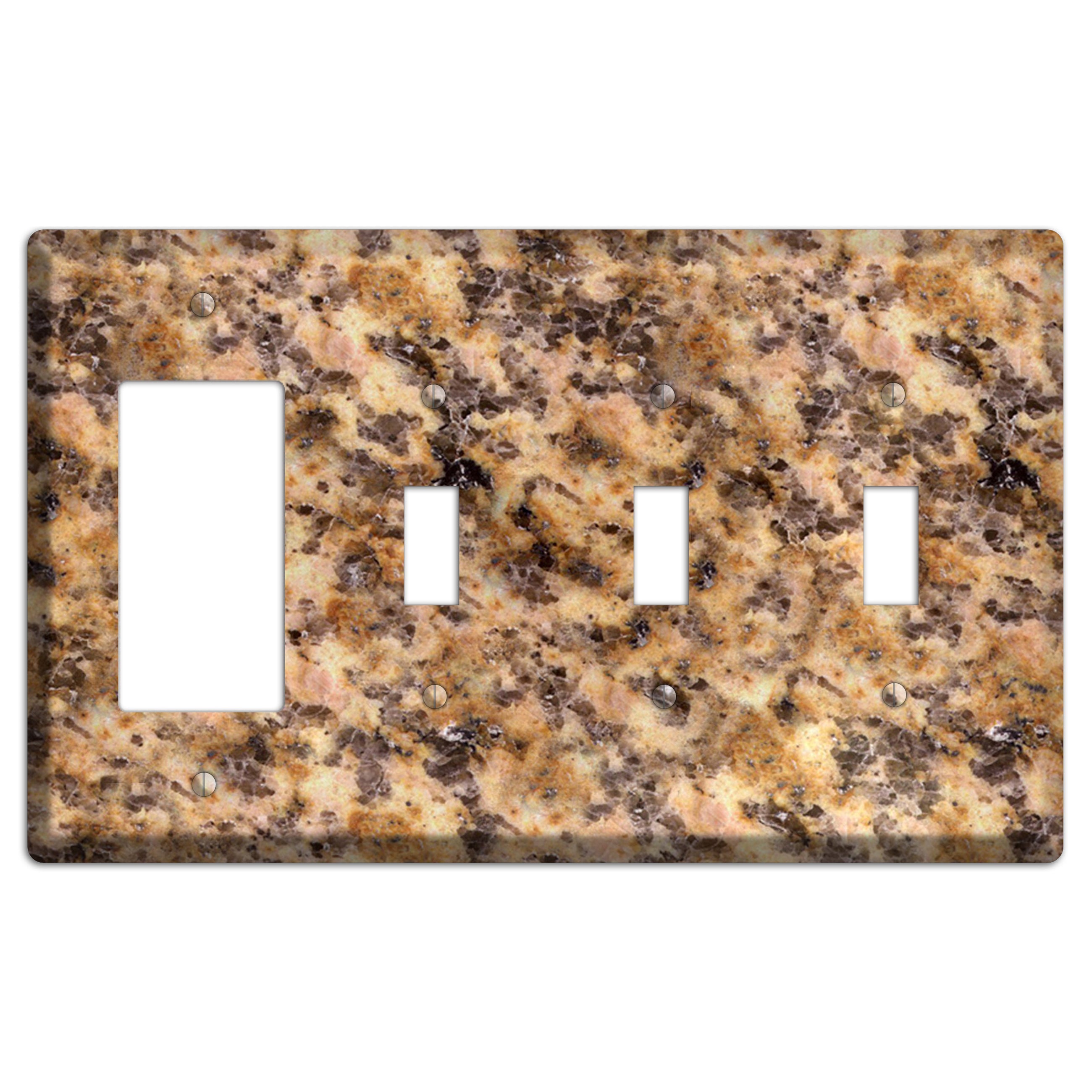 Lapidus Granite Rocker / 3 Toggle Wallplate