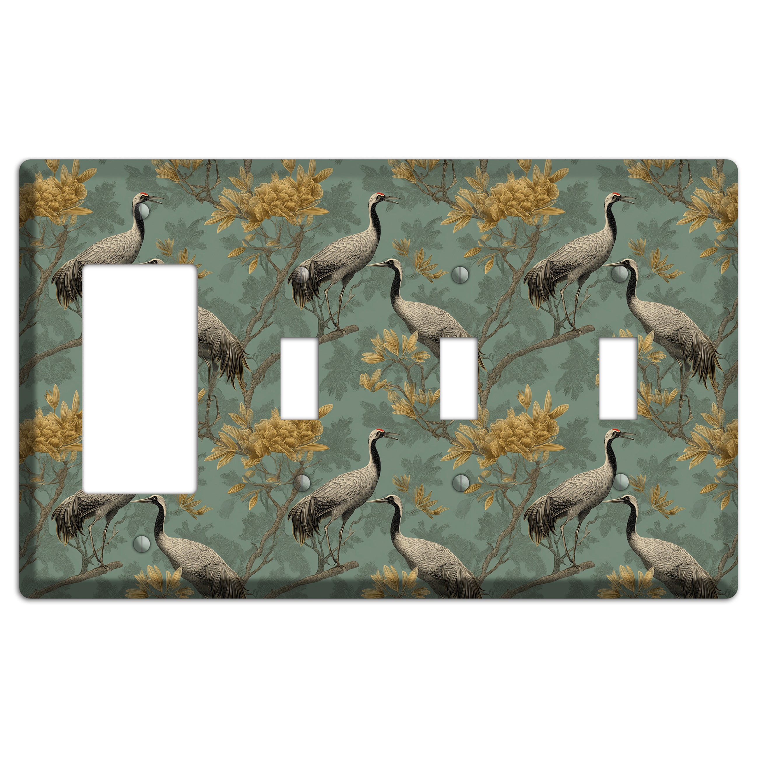 Sage Garden Vigil Rocker / 3 Toggle Wallplate