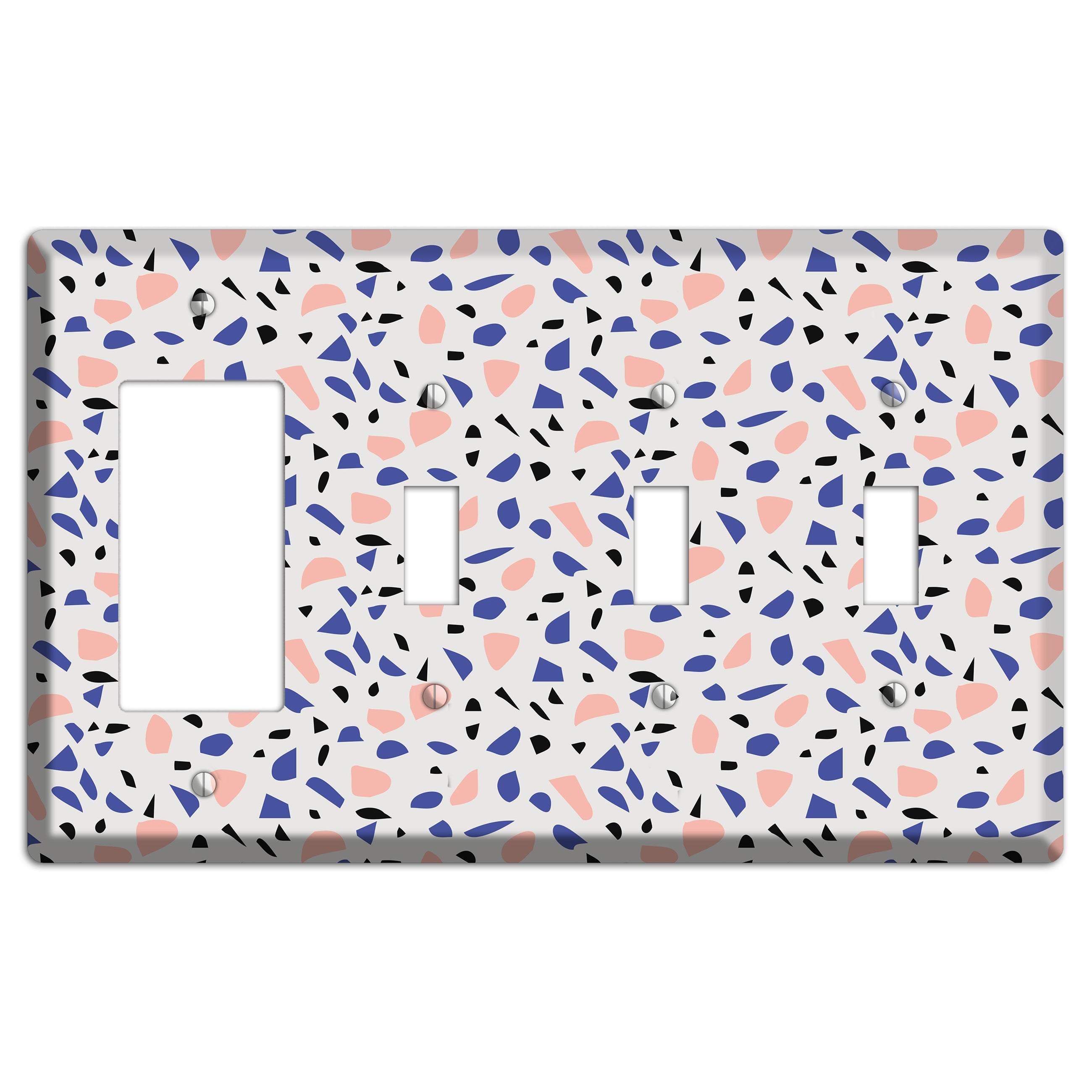 Berry Sprinkle Rocker / 3 Toggle Wallplate