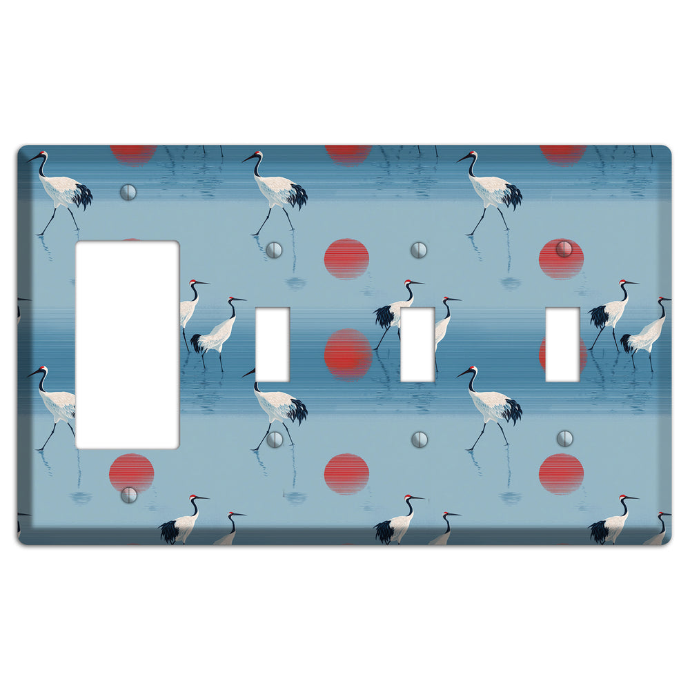 Scarlet Sun Shallows Rocker / 3 Toggle Wallplate