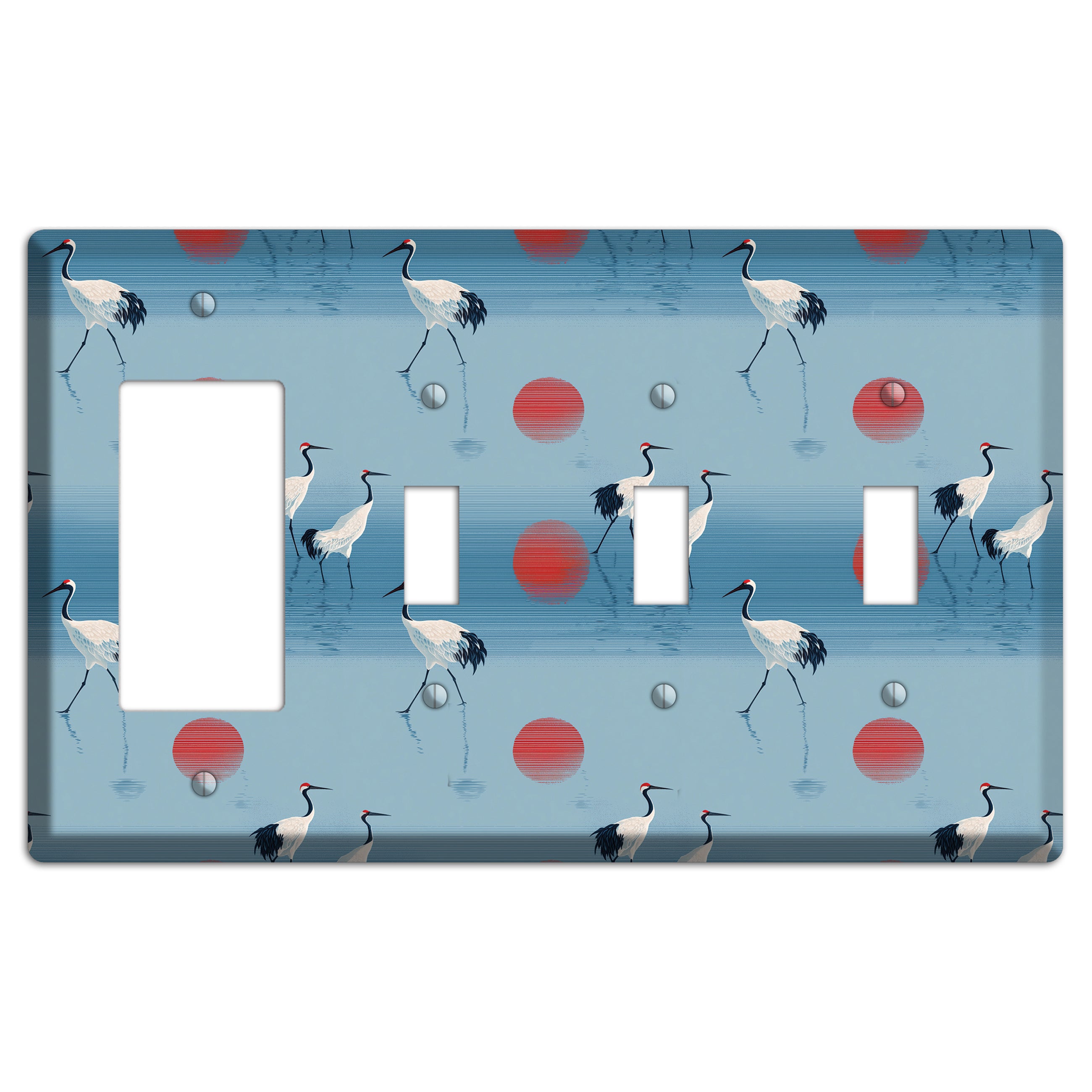 Scarlet Sun Shallows Rocker / 3 Toggle Wallplate