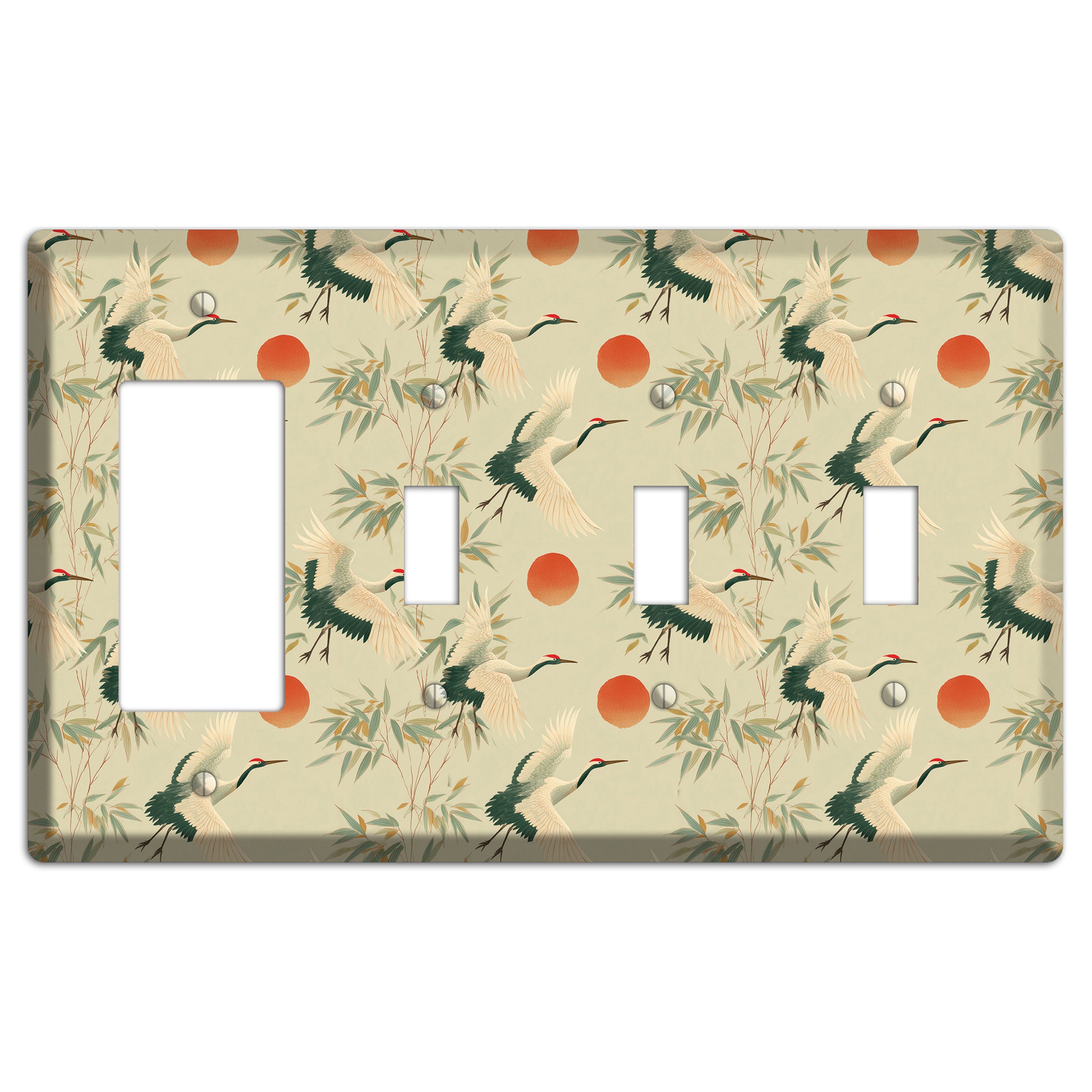 Celadon Sun Migration Rocker / 3 Toggle Wallplate