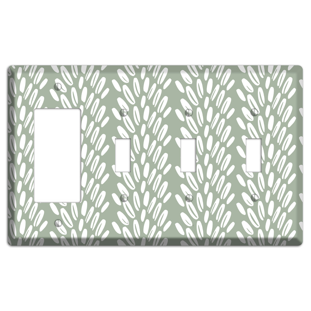 Harvest Whisper Rocker / 3 Toggle Wallplate
