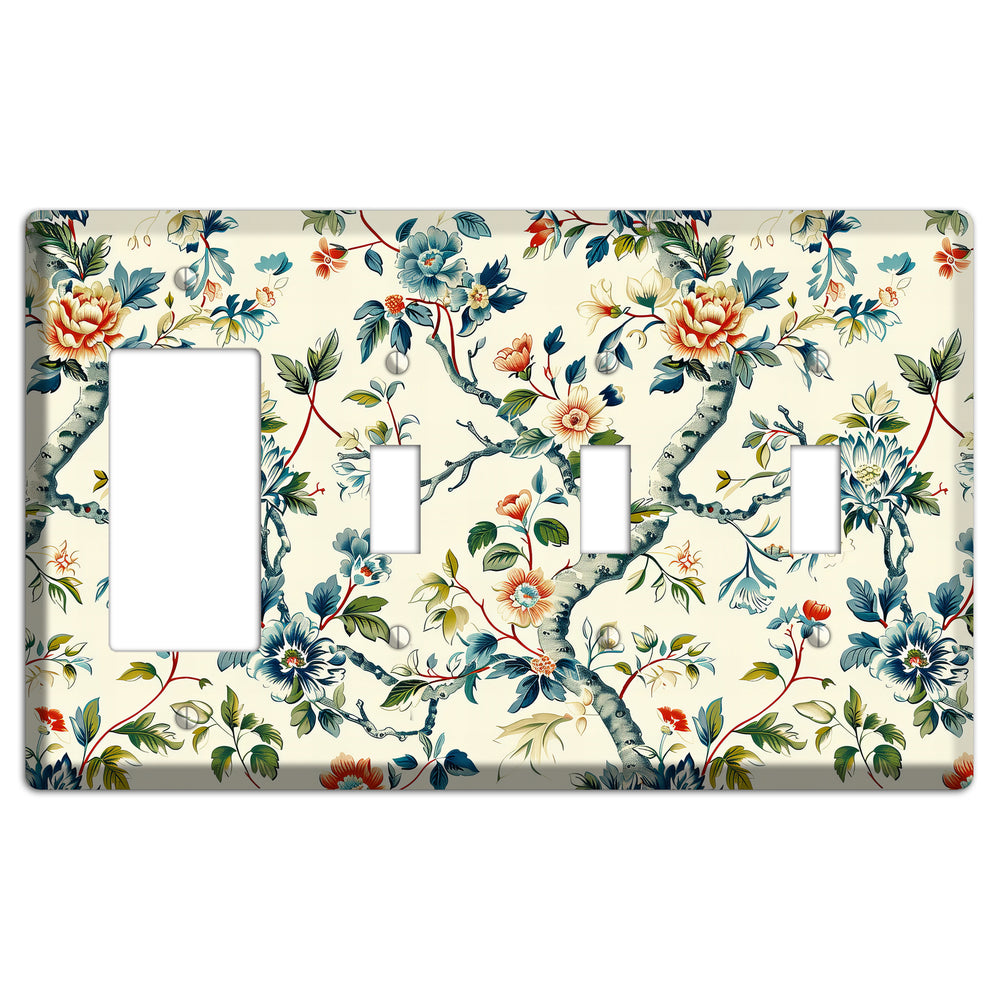 Wandering Bough Rocker / 3 Toggle Wallplate