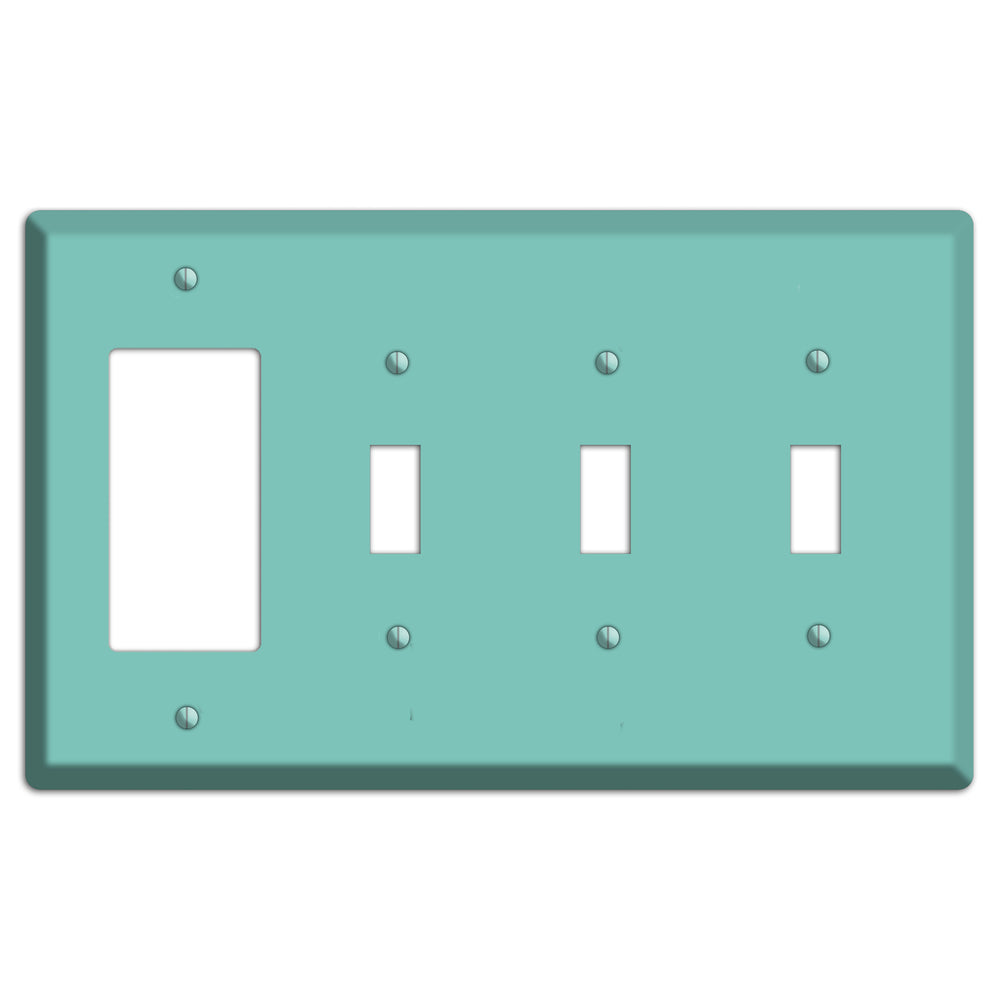 Baxter Seafoam Rocker / 3 Toggle Wallplate