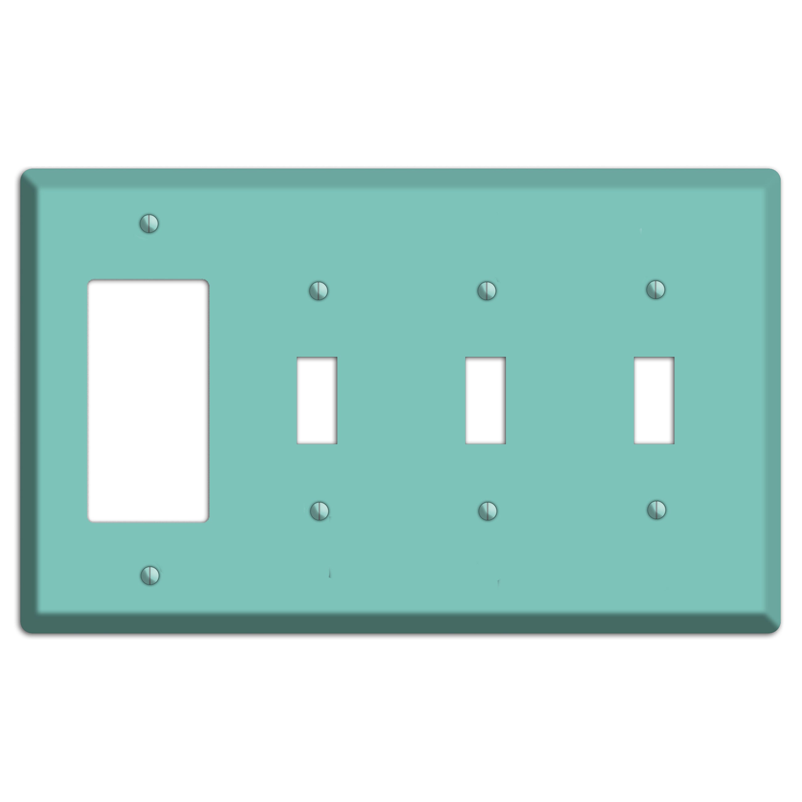 Baxter Seafoam Rocker / 3 Toggle Wallplate