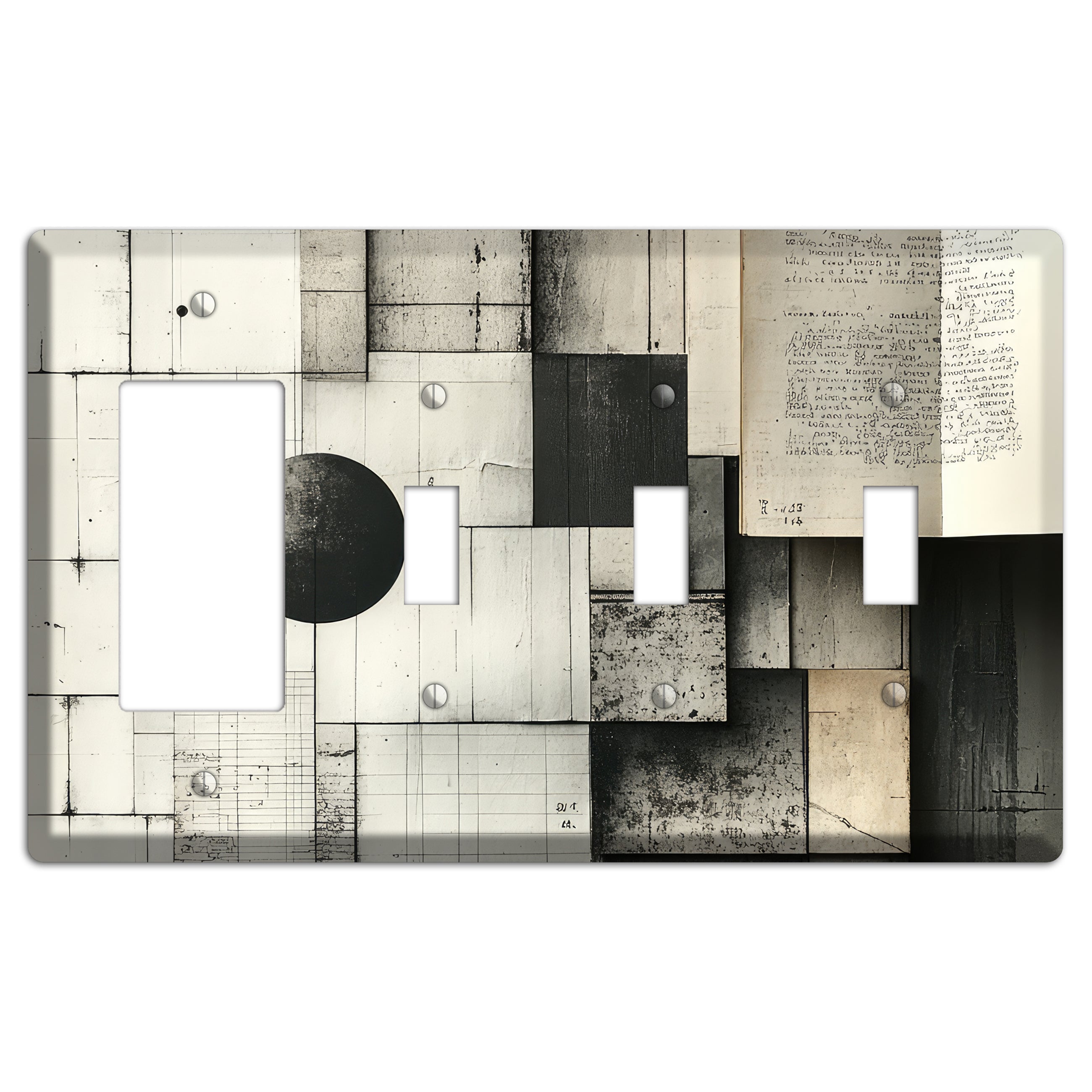 Ledger & Void Rocker / 3 Toggle Wallplate