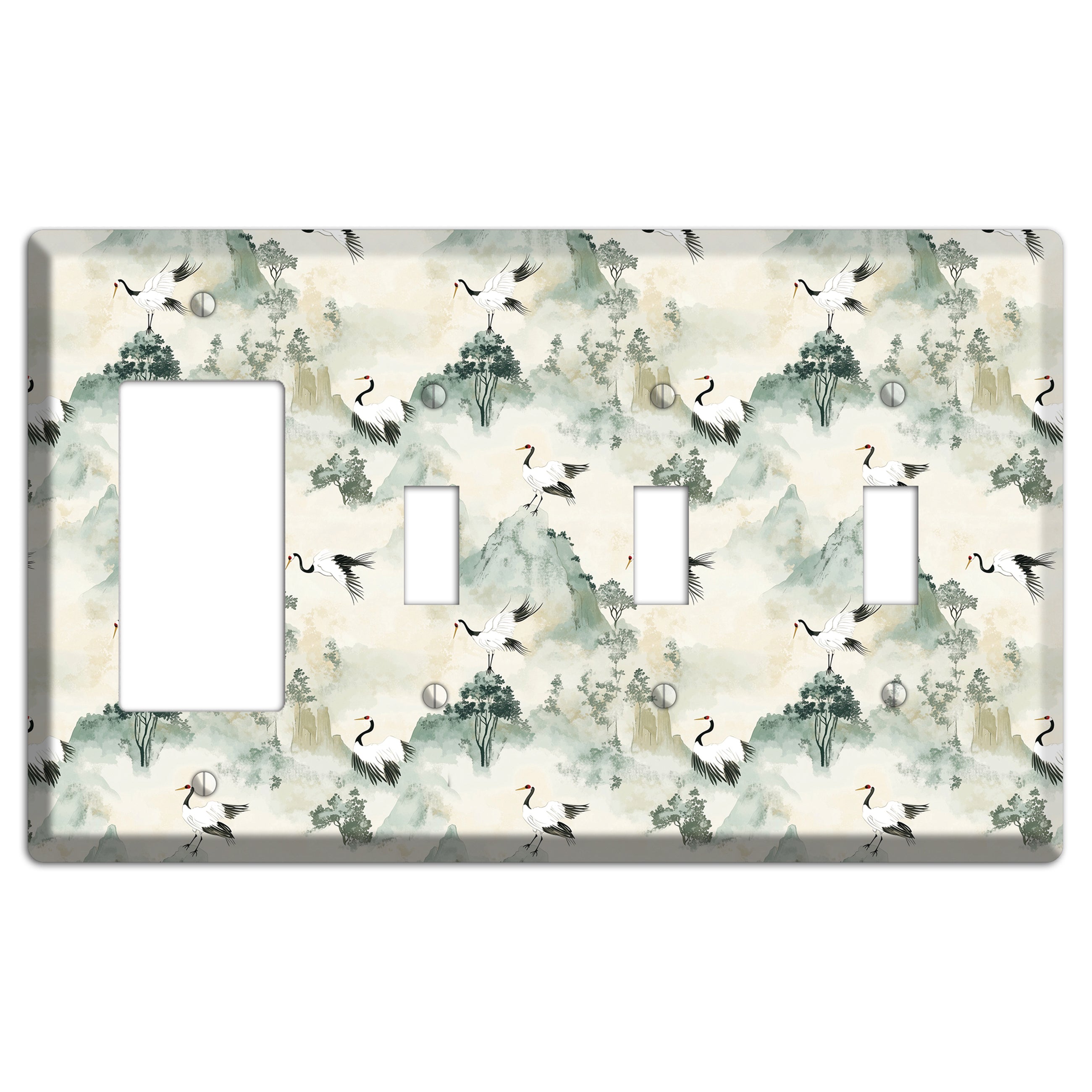 Jade Mountain Passage Rocker / 3 Toggle Wallplate