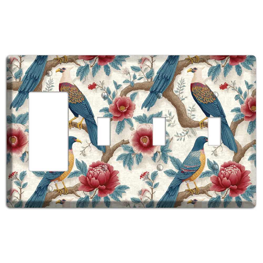 Imperial Roost Rocker / 3 Toggle Wallplate
