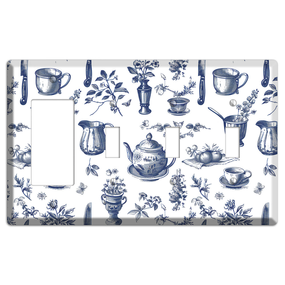 Pantry & Petal Rocker / 3 Toggle Wallplate