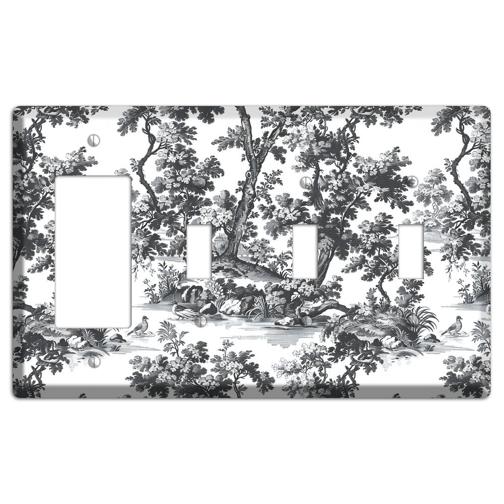 Woodland Reverie Rocker / 3 Toggle Wallplate