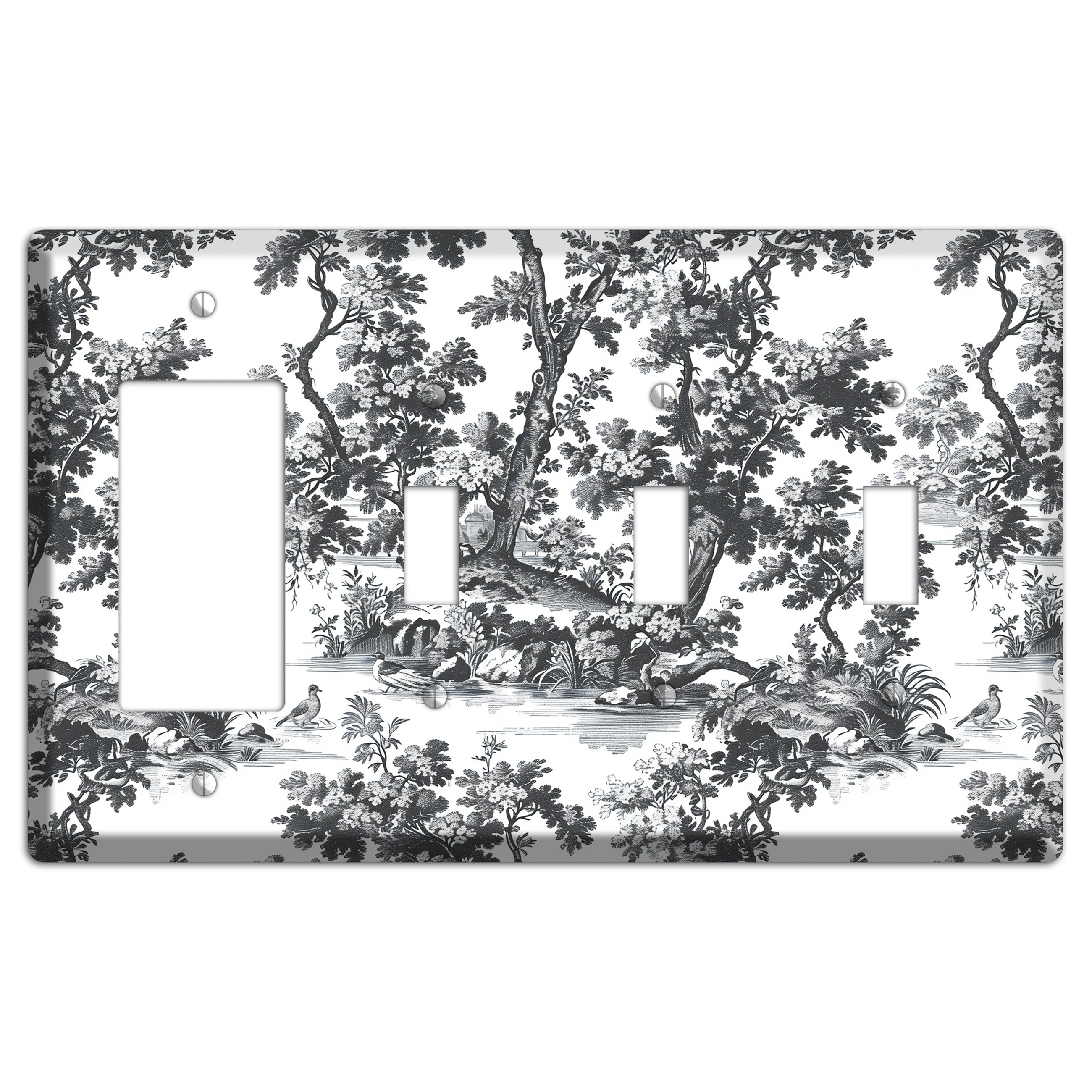 Woodland Reverie Rocker / 3 Toggle Wallplate