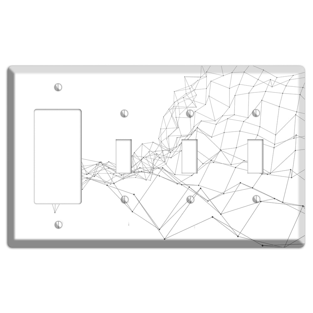 Emergent Mesh Theory Rocker / 3 Toggle Wallplate