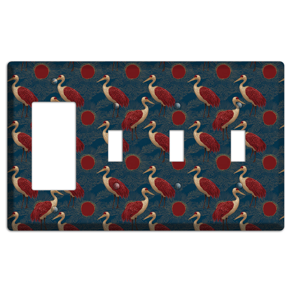 Indigo Sun Vigil Rocker / 3 Toggle Wallplate