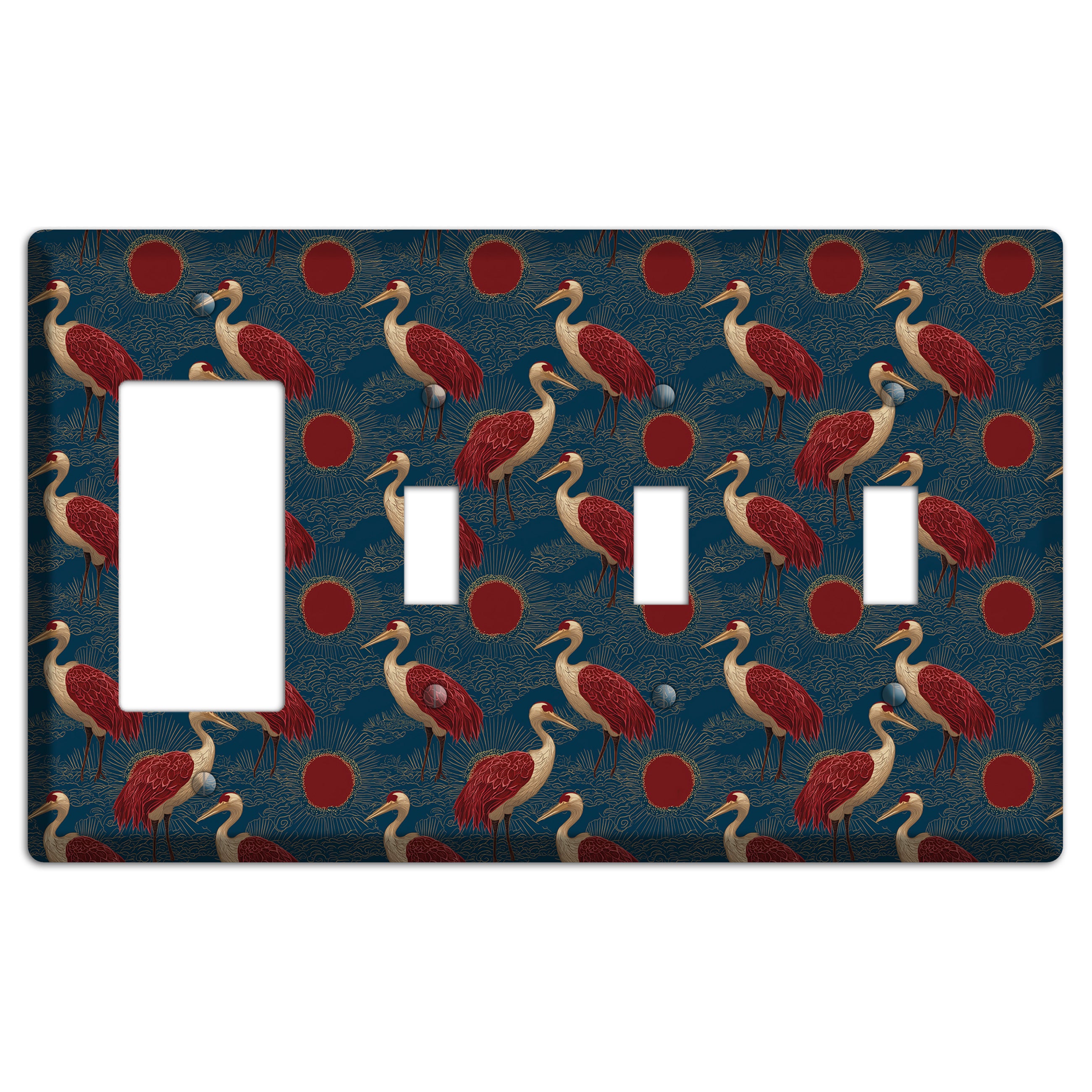 Indigo Sun Vigil Rocker / 3 Toggle Wallplate