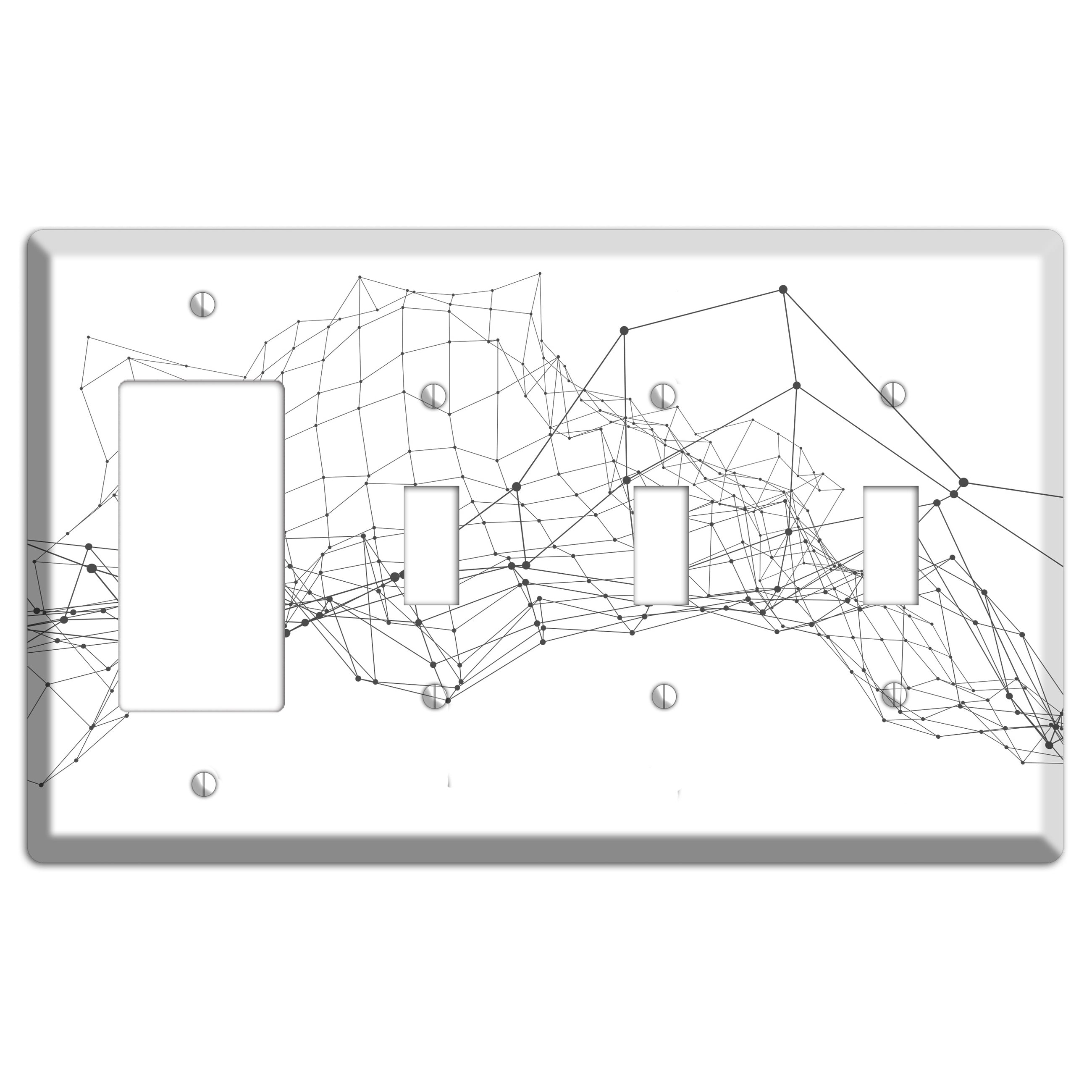 Signal Fault Horizon Rocker / 3 Toggle Wallplate