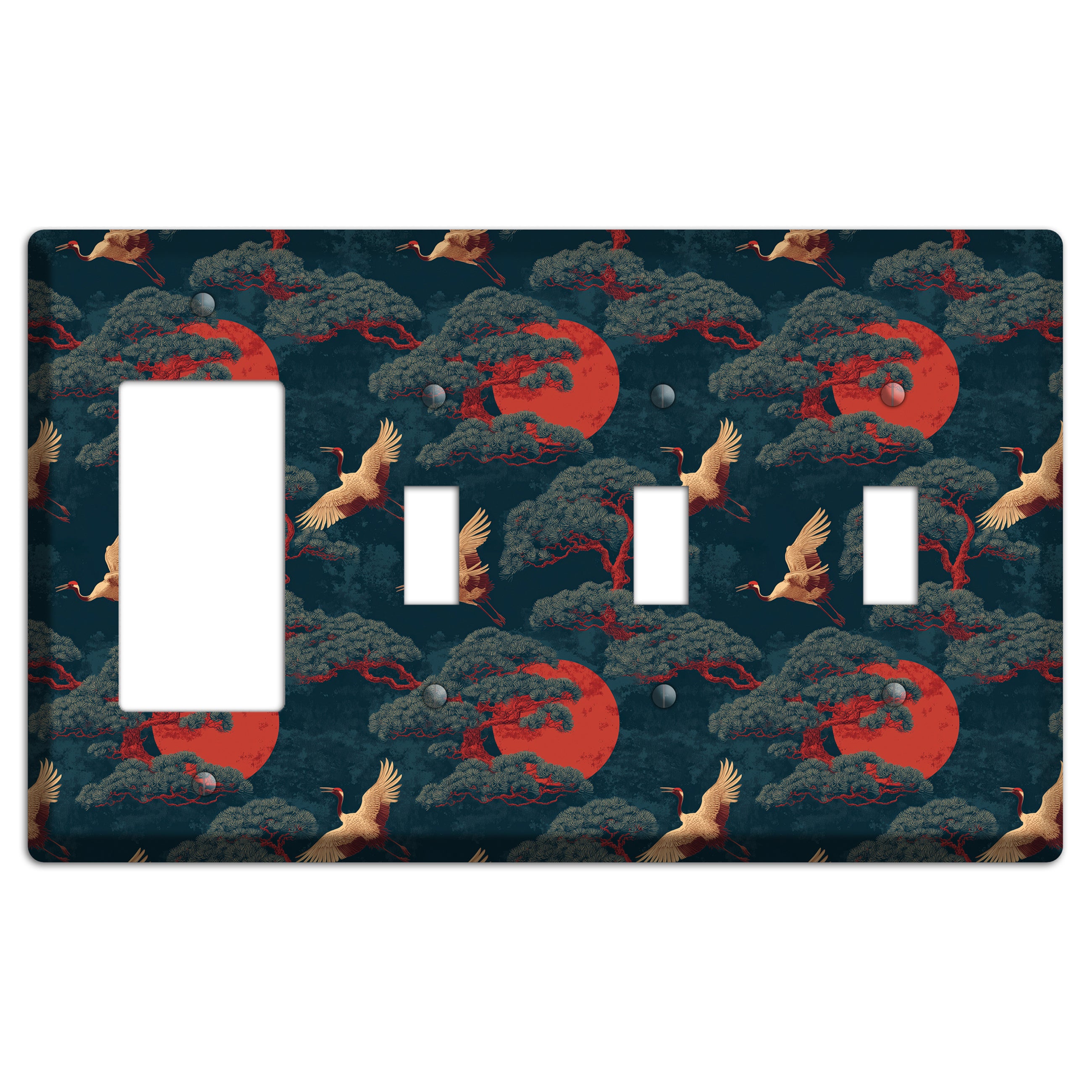 Vermillion Moon Ascent Rocker / 3 Toggle Wallplate