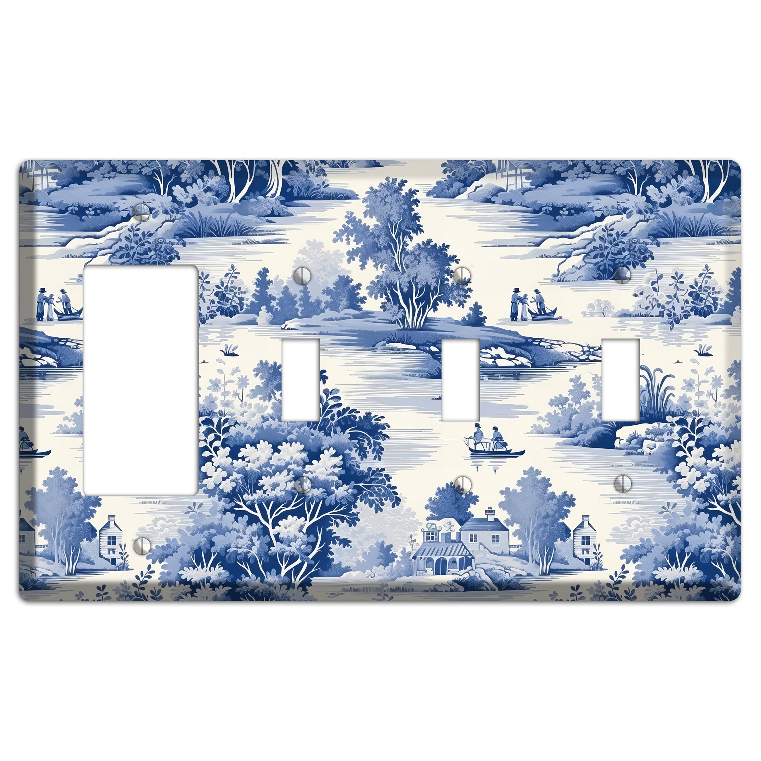 River & Reverie Rocker / 3 Toggle Wallplate