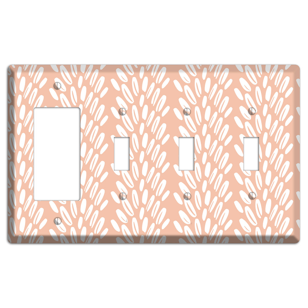 Harvest Plume Rise Rocker / 3 Toggle Wallplate