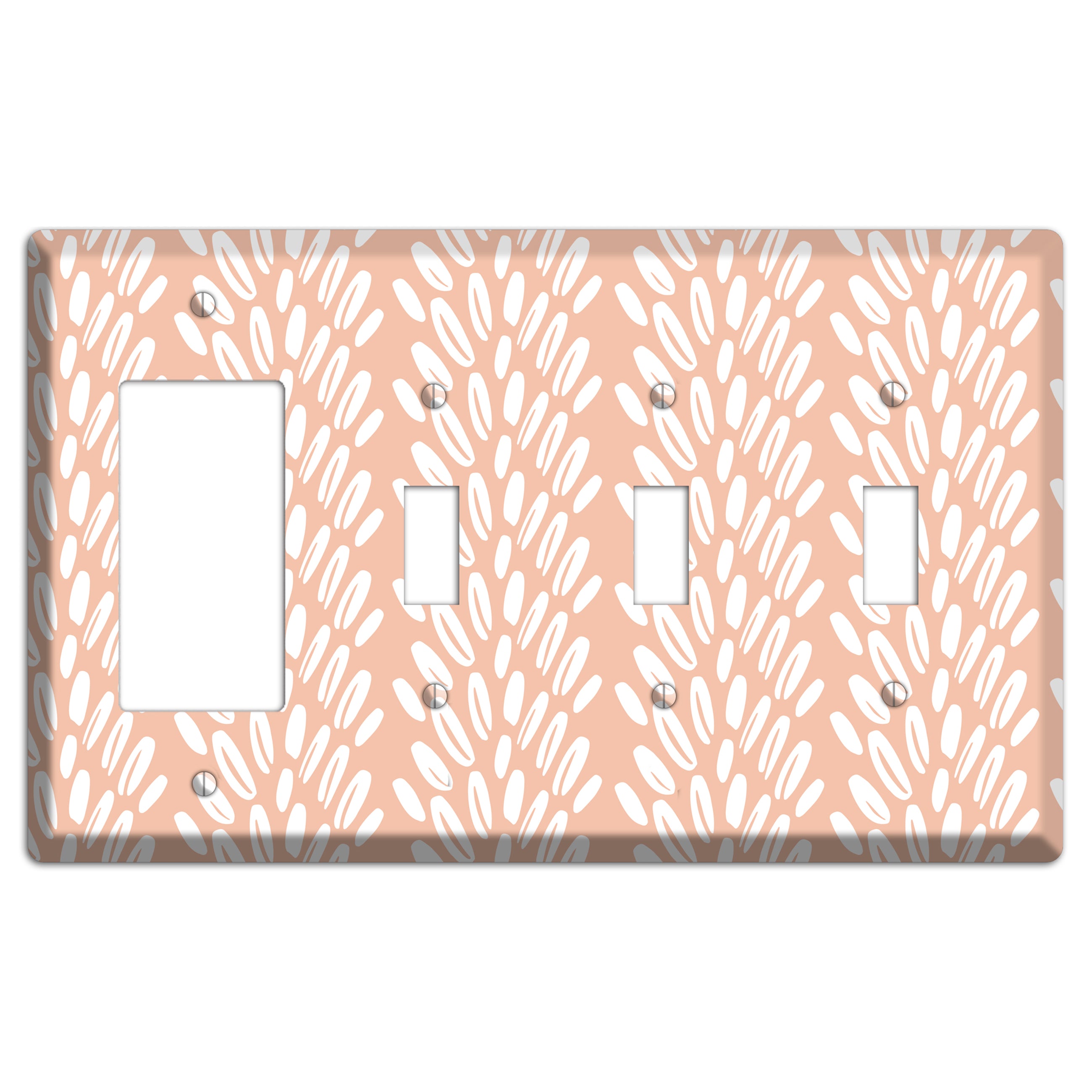 Harvest Plume Rise Rocker / 3 Toggle Wallplate