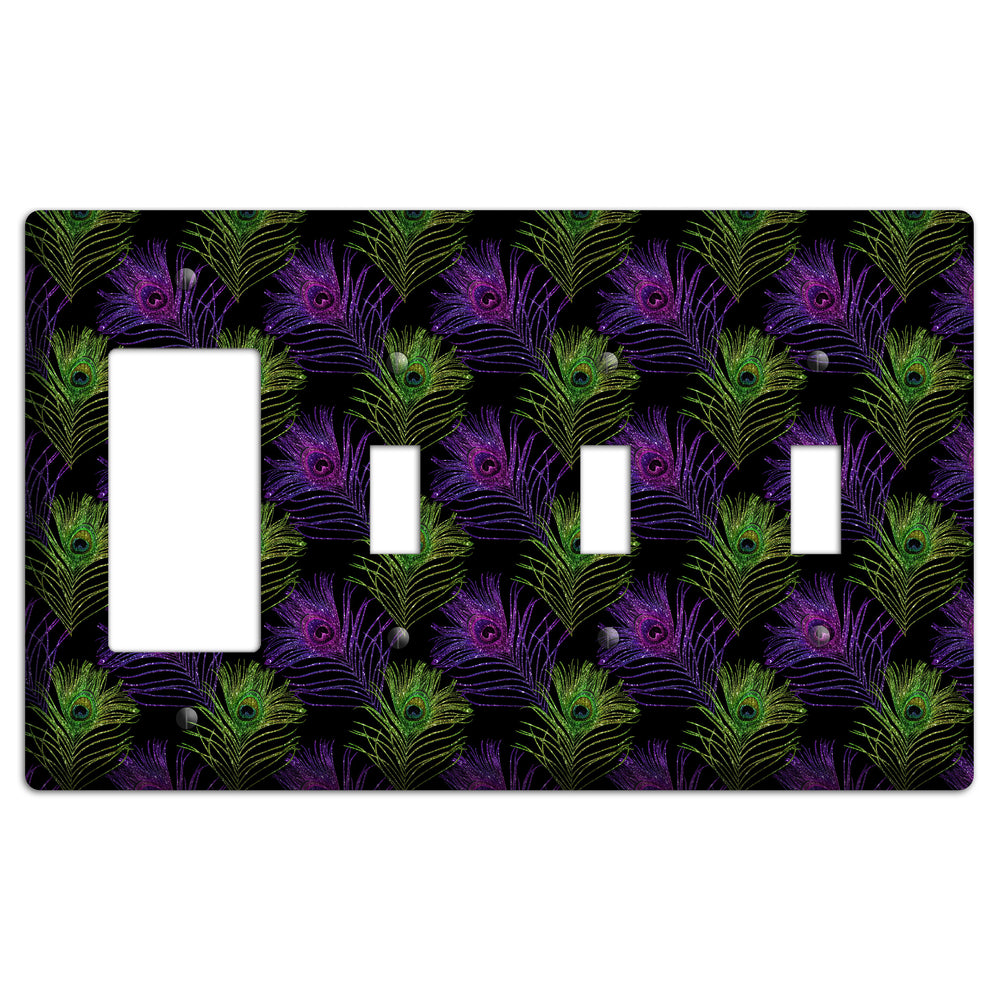 Feathers of the F√™te Rocker / 3 Toggle Wallplate