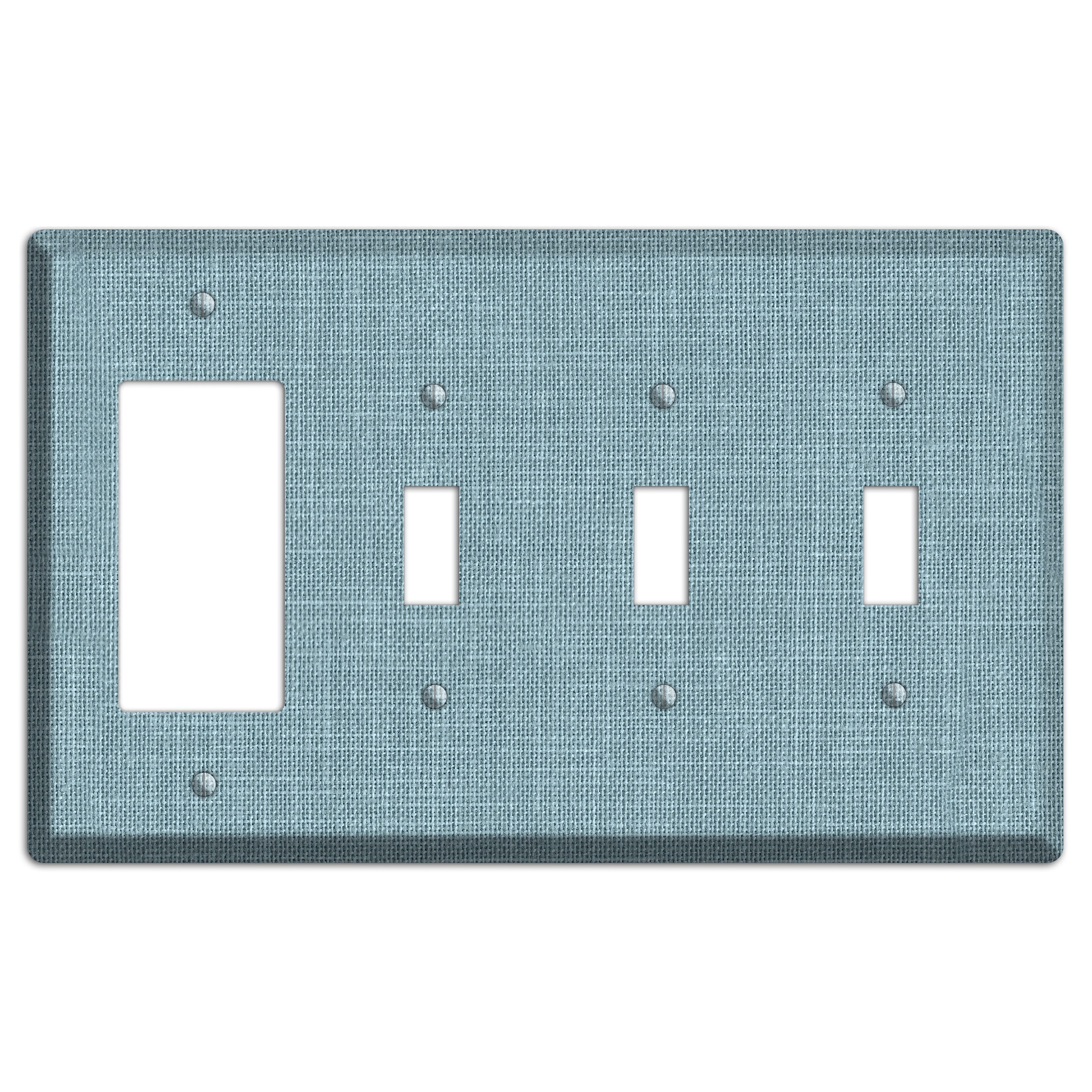 Linen Sky Rocker / 3 Toggle Wallplate