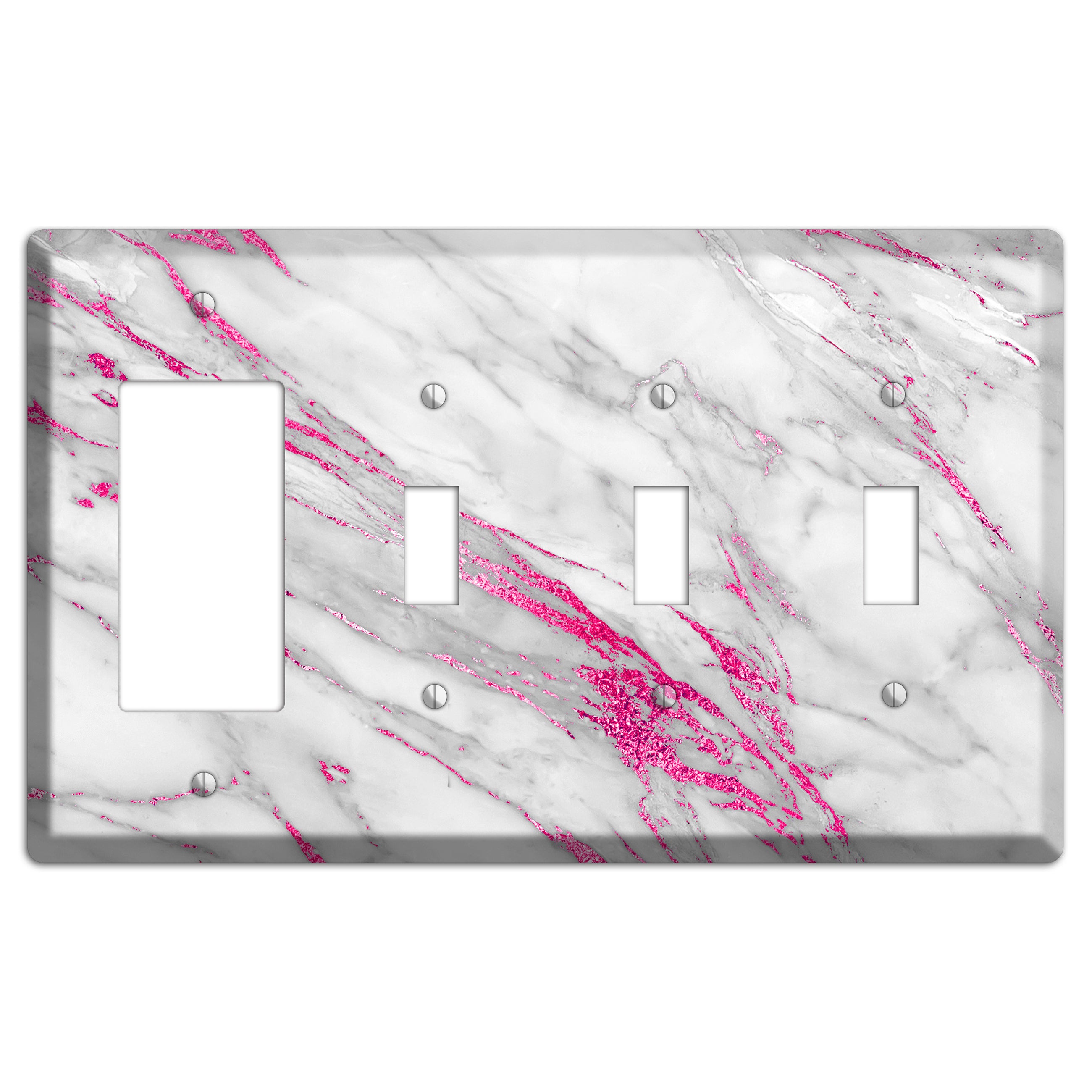 Can Can Marble Rocker / 3 Toggle Wallplate