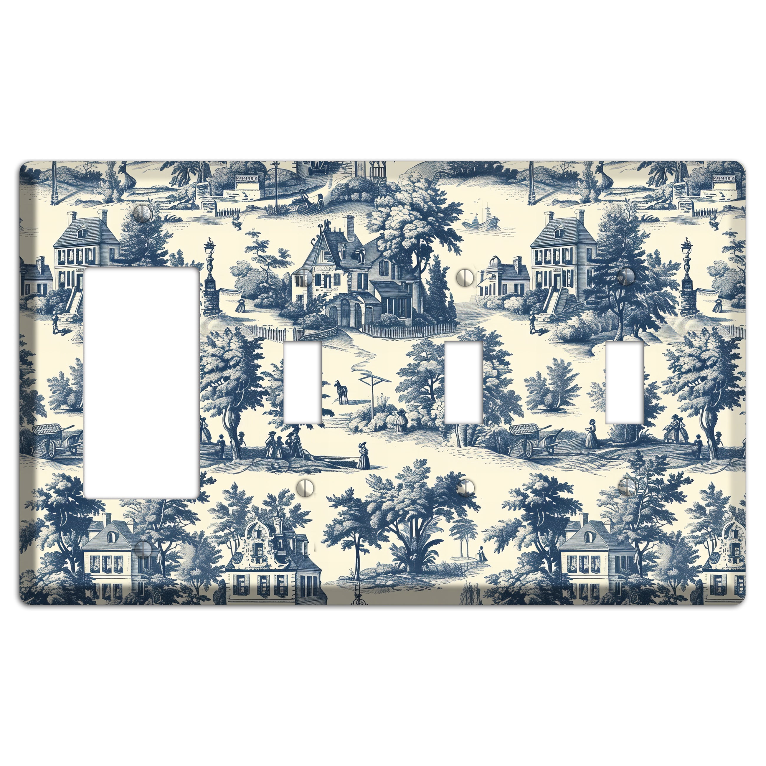 Village & Volley Rocker / 3 Toggle Wallplate