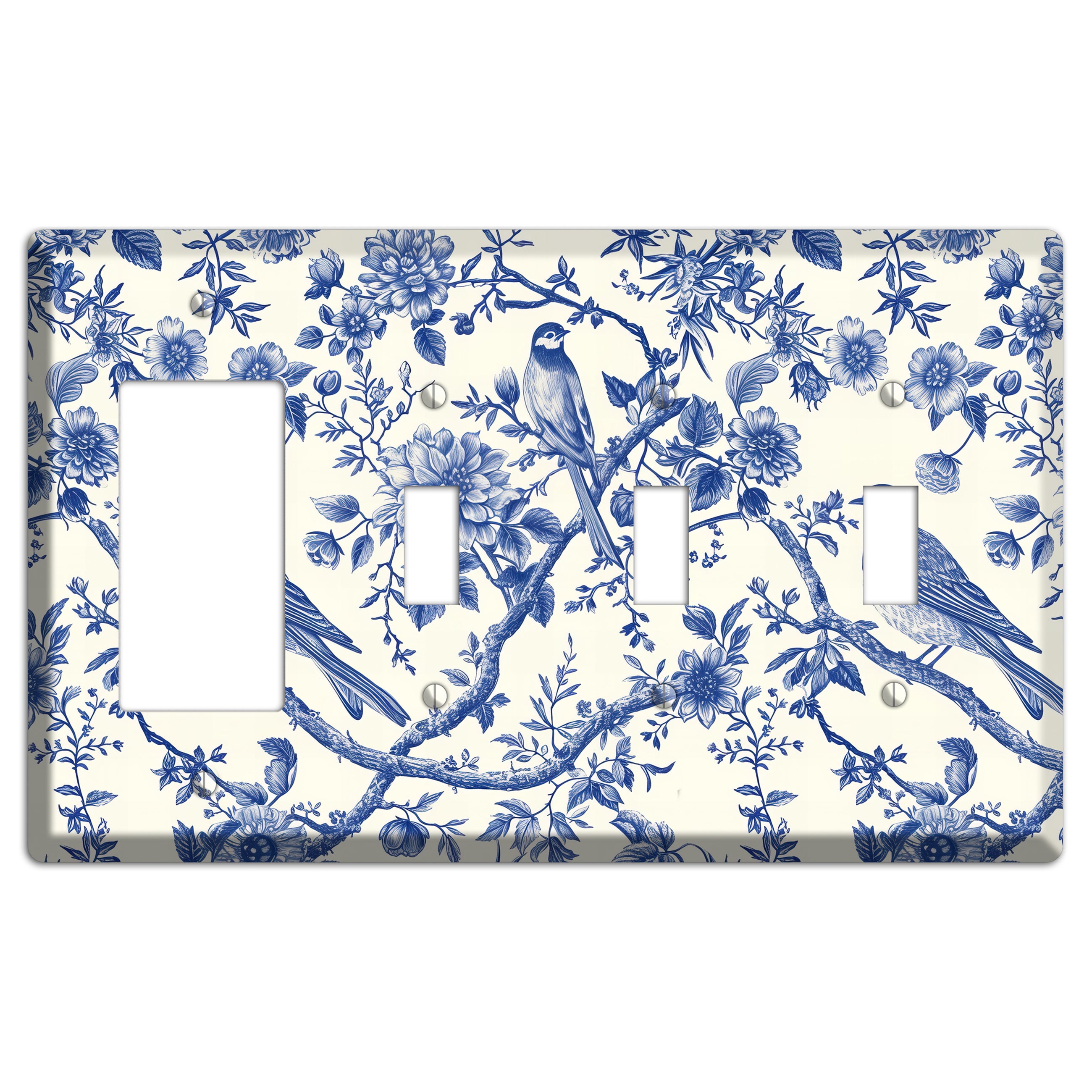 Willow Song Garden Rocker / 3 Toggle Wallplate