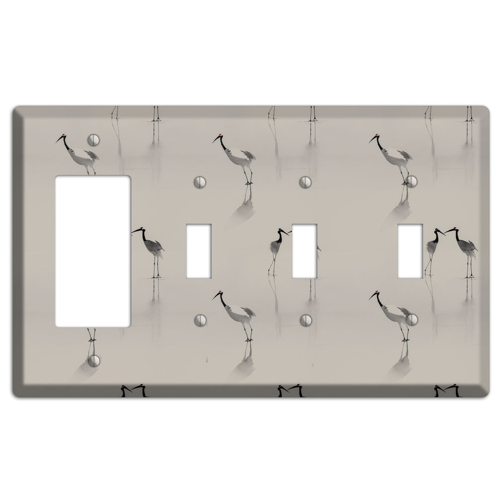 Mist & Mirror Vigil Rocker / 3 Toggle Wallplate