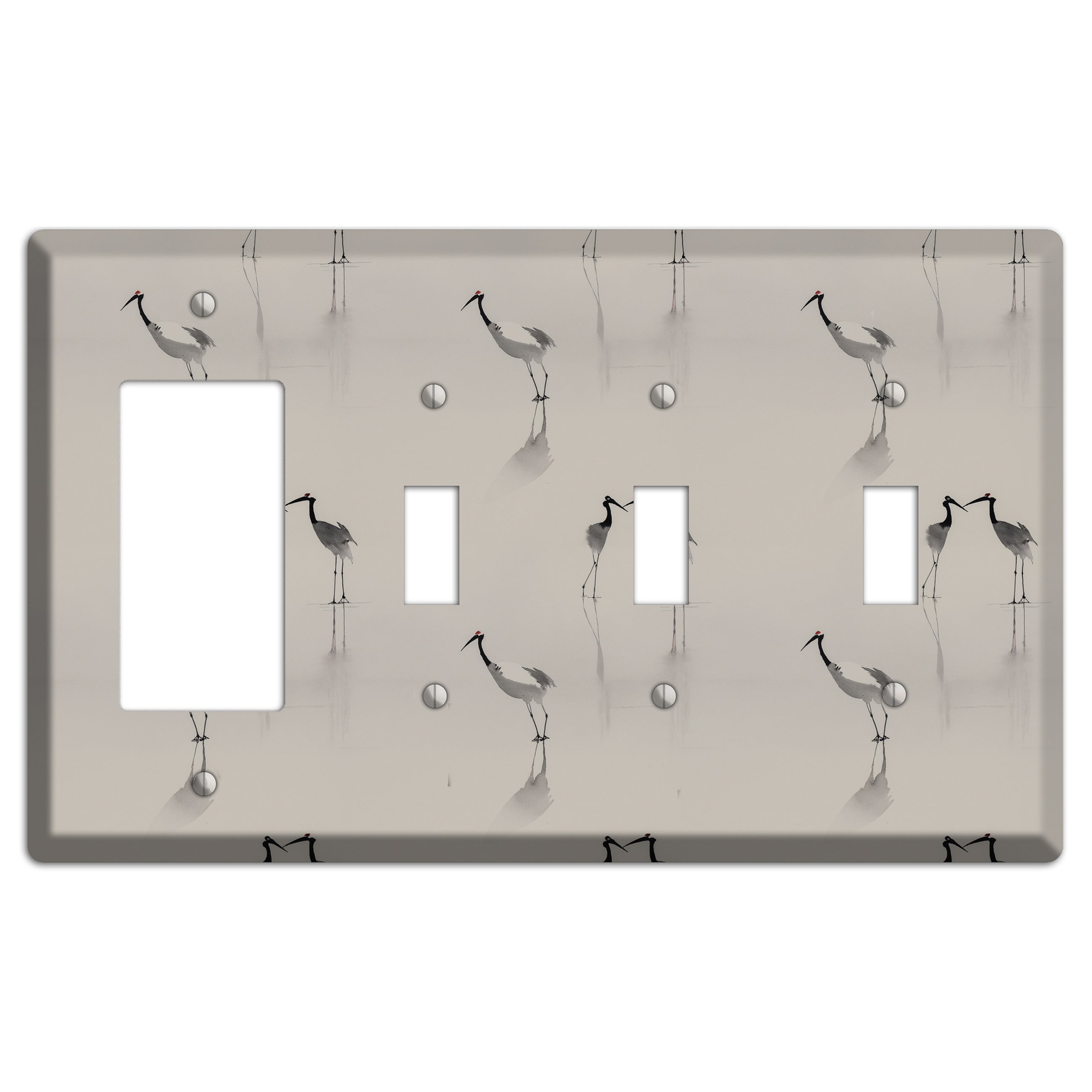 Mist & Mirror Vigil Rocker / 3 Toggle Wallplate