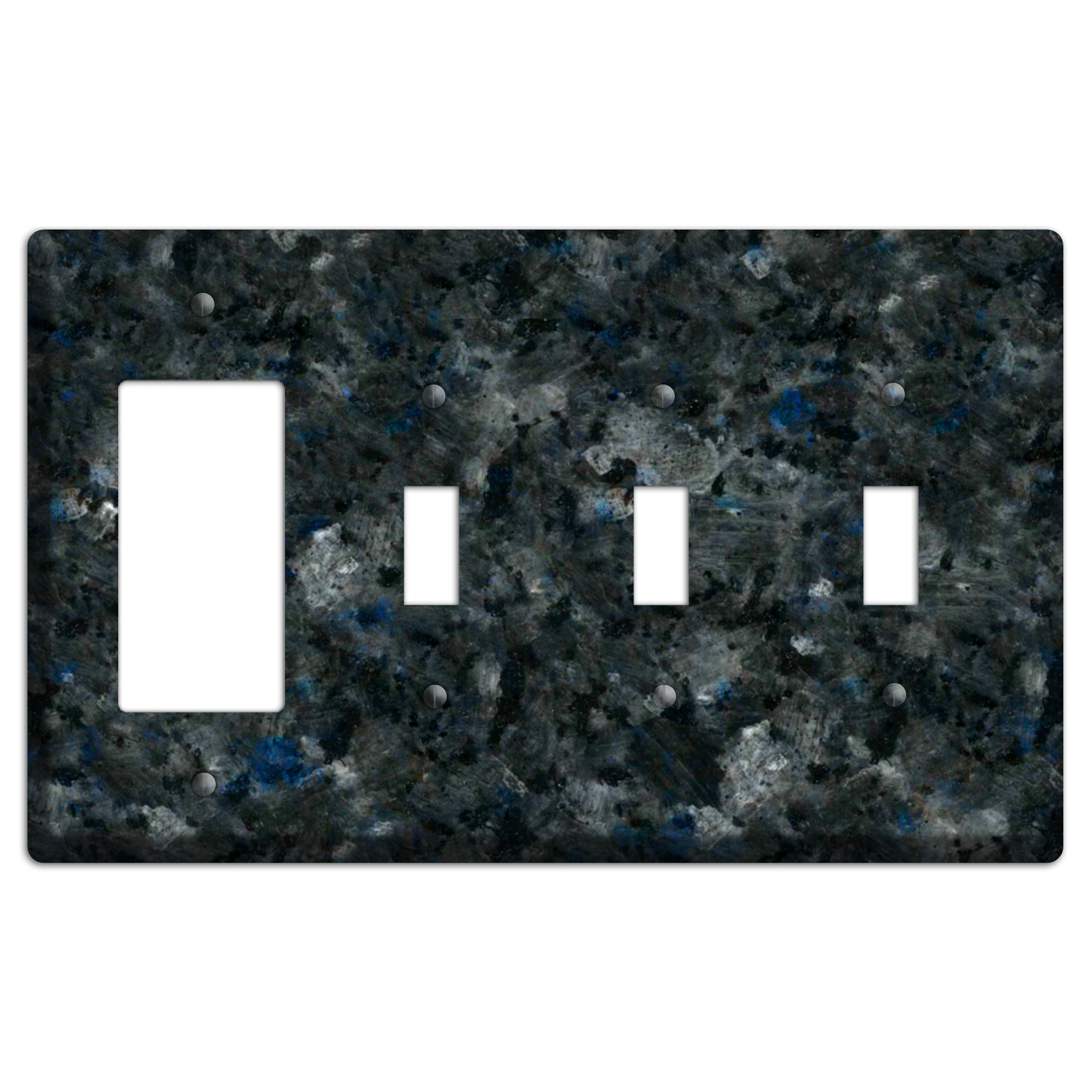 Blue Pearl GT Granite Rocker / 3 Toggle Wallplate