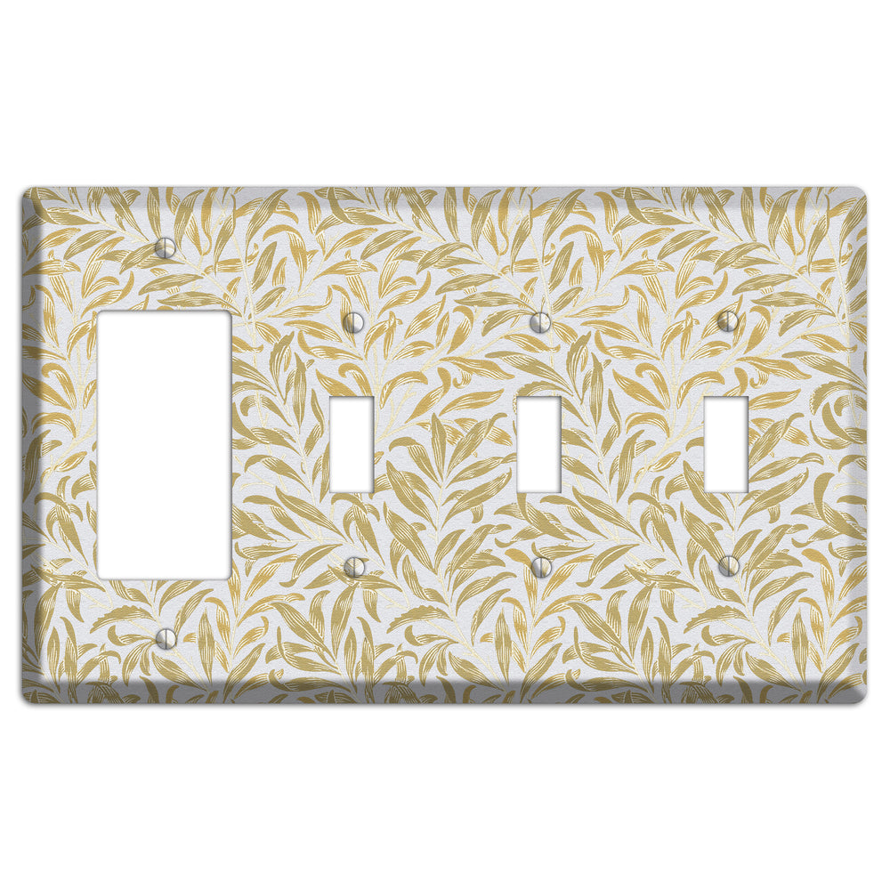 Gilded Meadow Rocker / 3 Toggle Wallplate