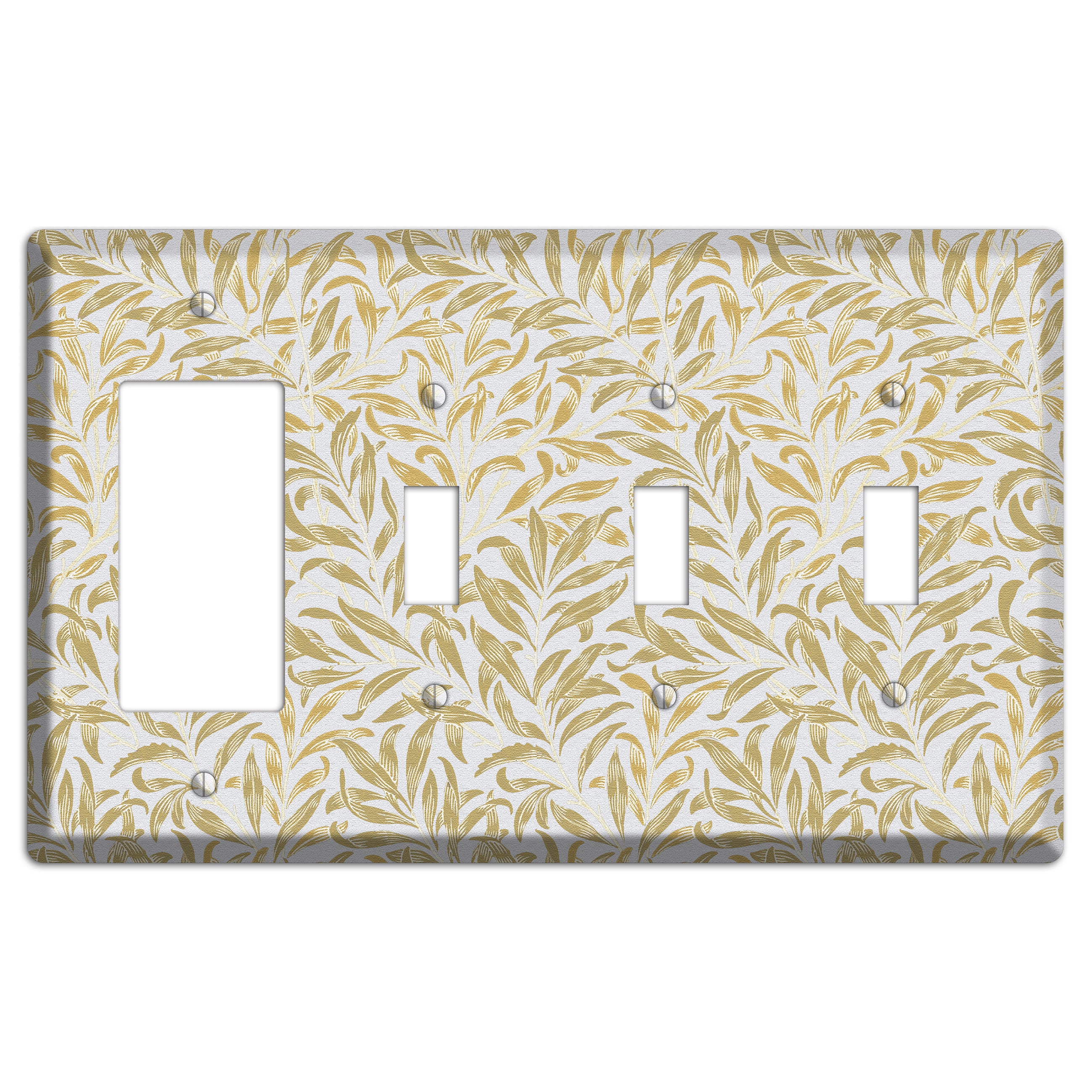 Gilded Meadow Rocker / 3 Toggle Wallplate