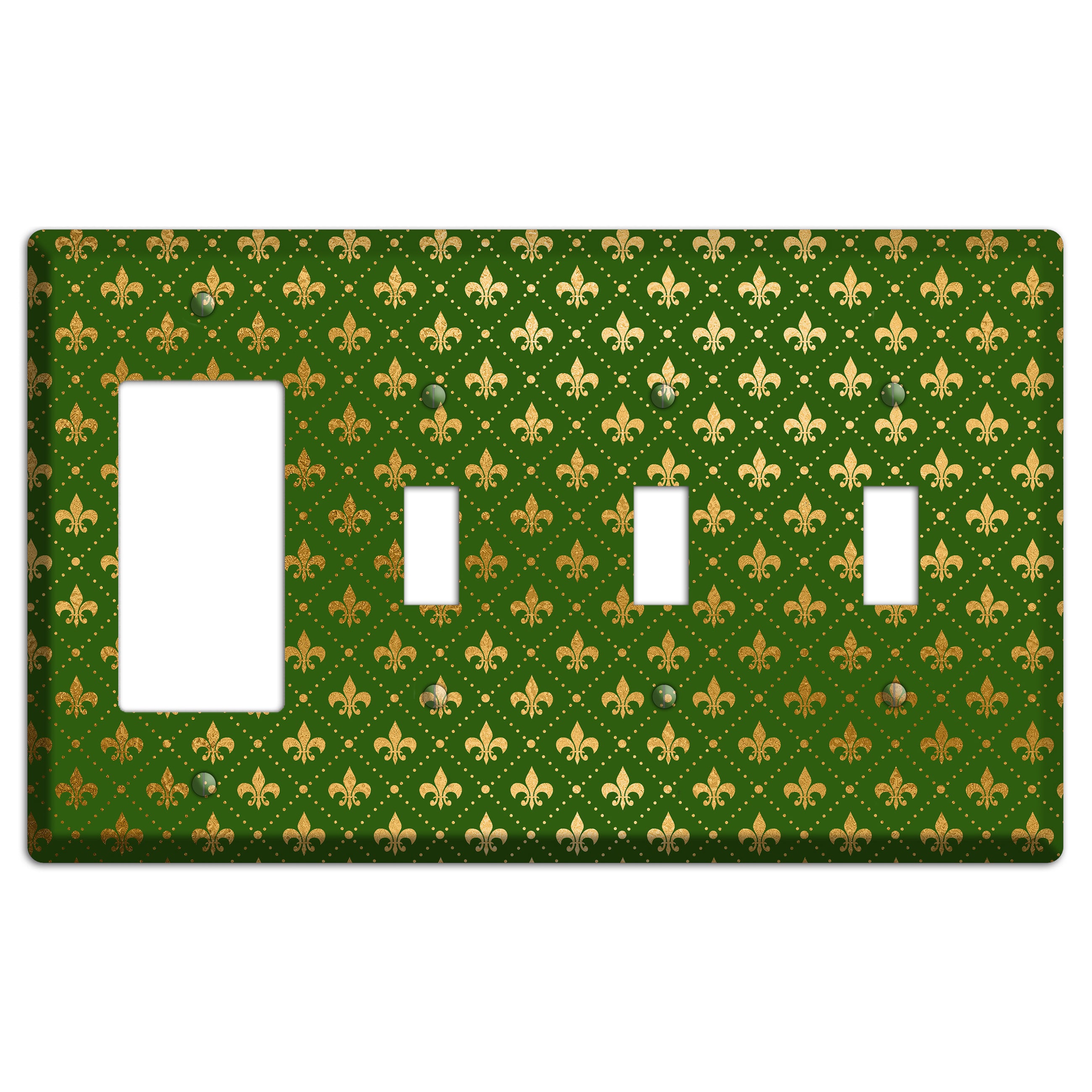 Gilded Grove Rocker / 3 Toggle Wallplate