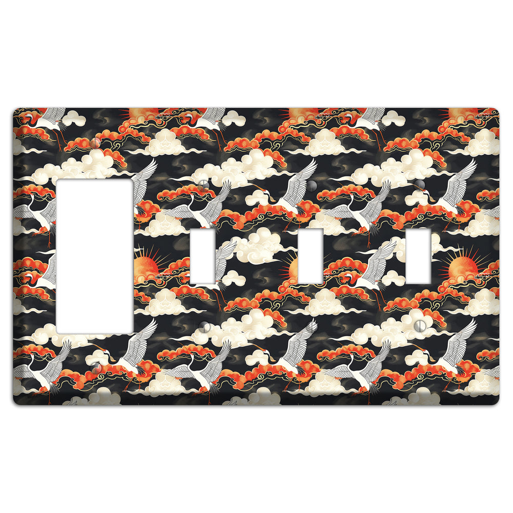 Ember Sky Migration Rocker / 3 Toggle Wallplate