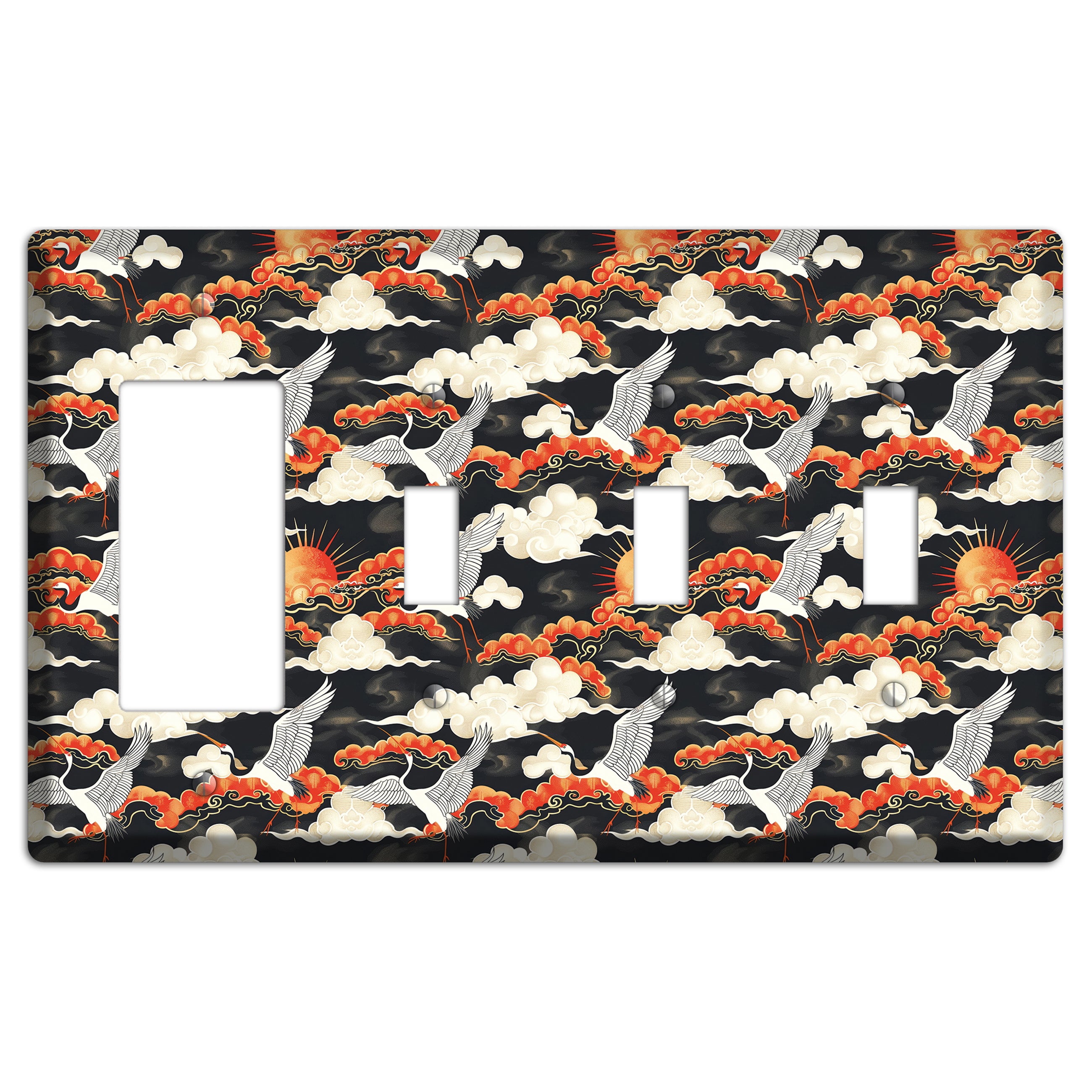 Ember Sky Migration Rocker / 3 Toggle Wallplate
