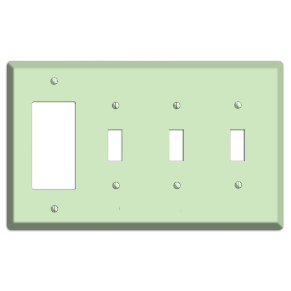 Baxter Mint Rocker / 3 Toggle Wallplate